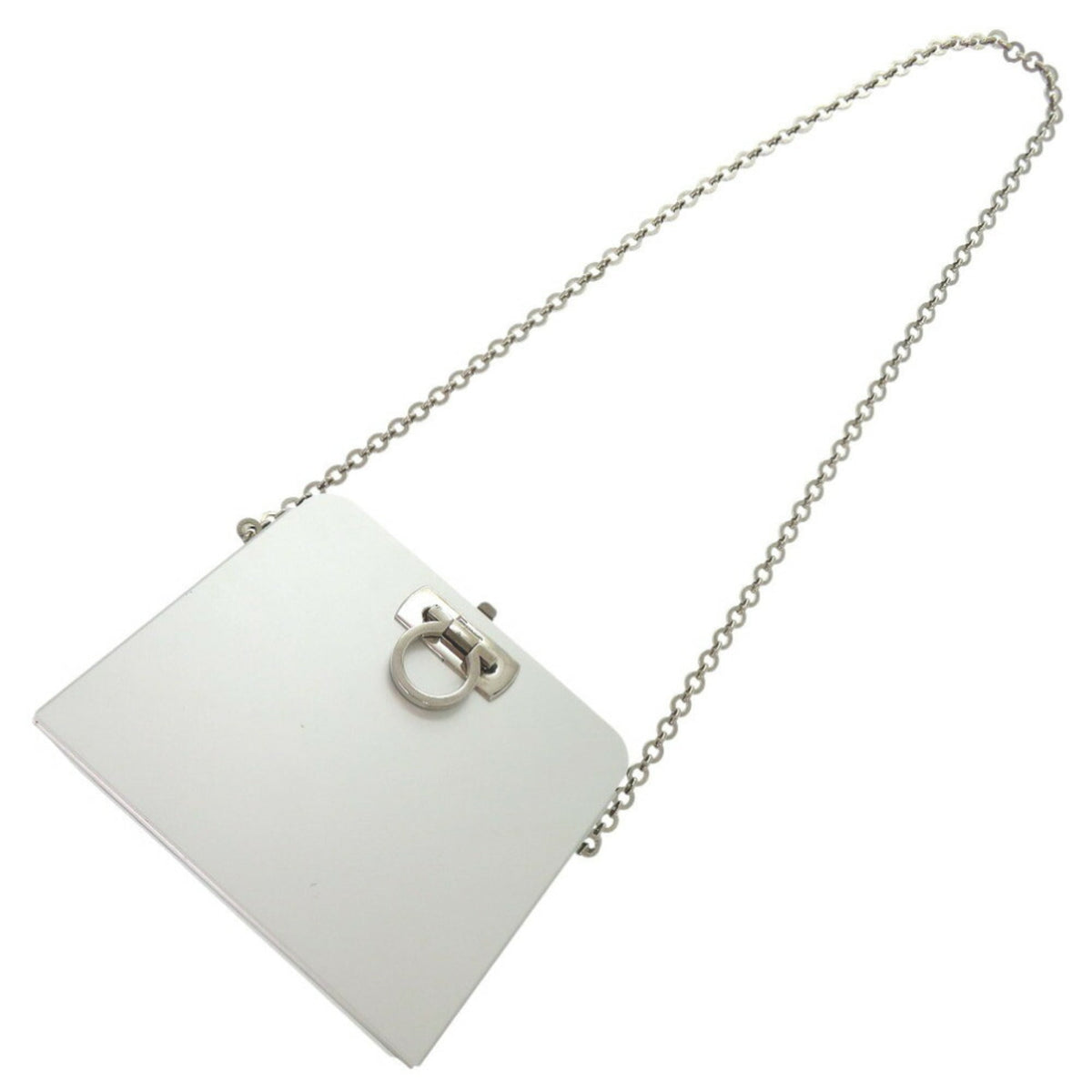Salvatore Ferragamo Silver Aluminum Shoulder Bag (Pre-Owned)