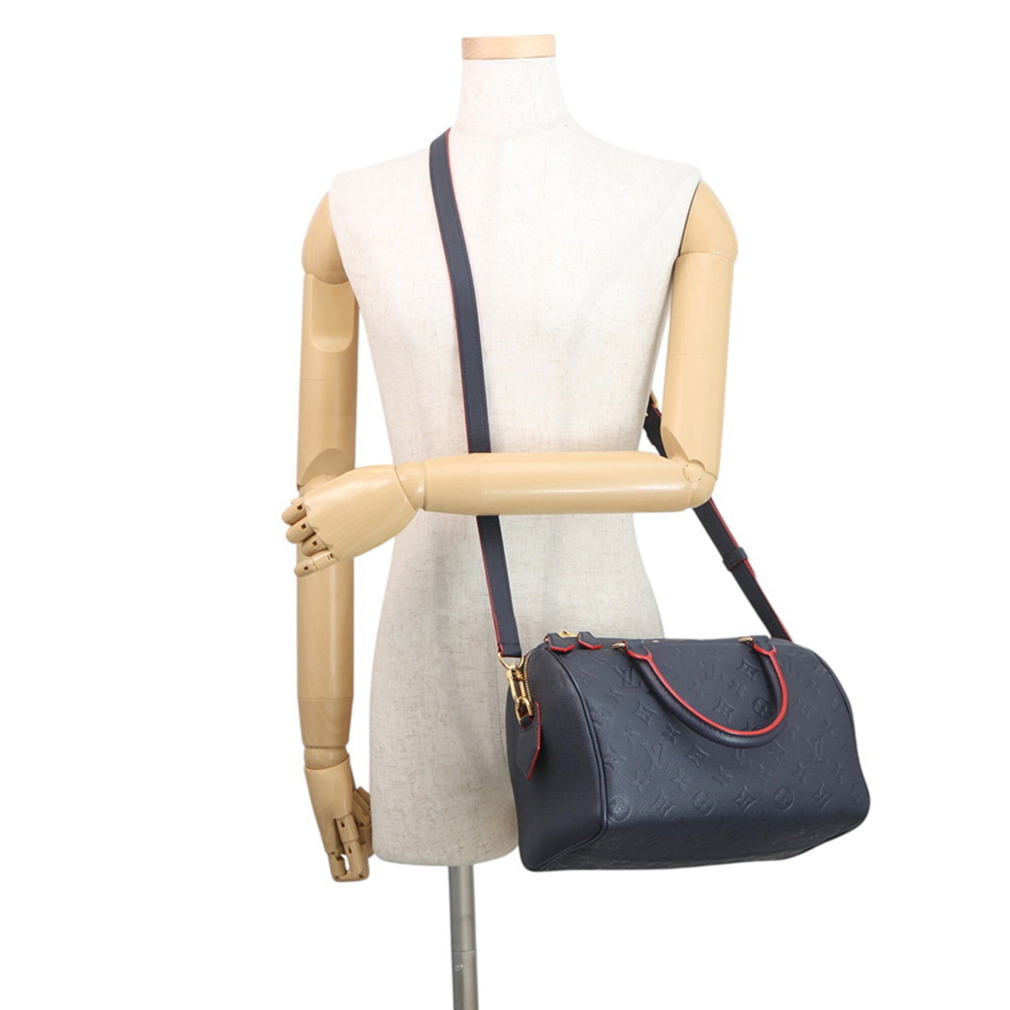 Louis Vuitton Monogram Empreinte Marine Rouge Monogram Empreinte Handbag Shoulder Bag (Pre-Owned)