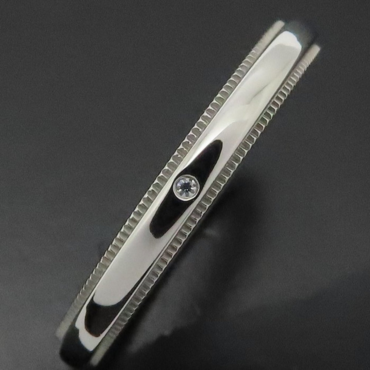 Tiffany Platinum Platinum 950 Band Ring (Pre-Owned)