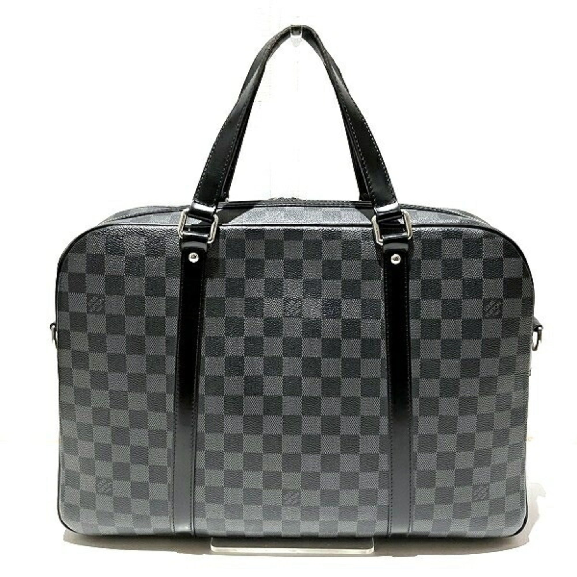 Louis Vuitton Black Briefcase Handbag (Pre-Owned)