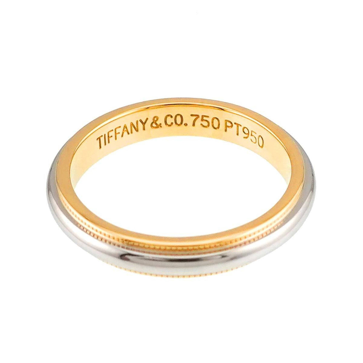 Tiffany Yellow Gold (18K) Platinum 950 Band Ring (Pre-Owned)