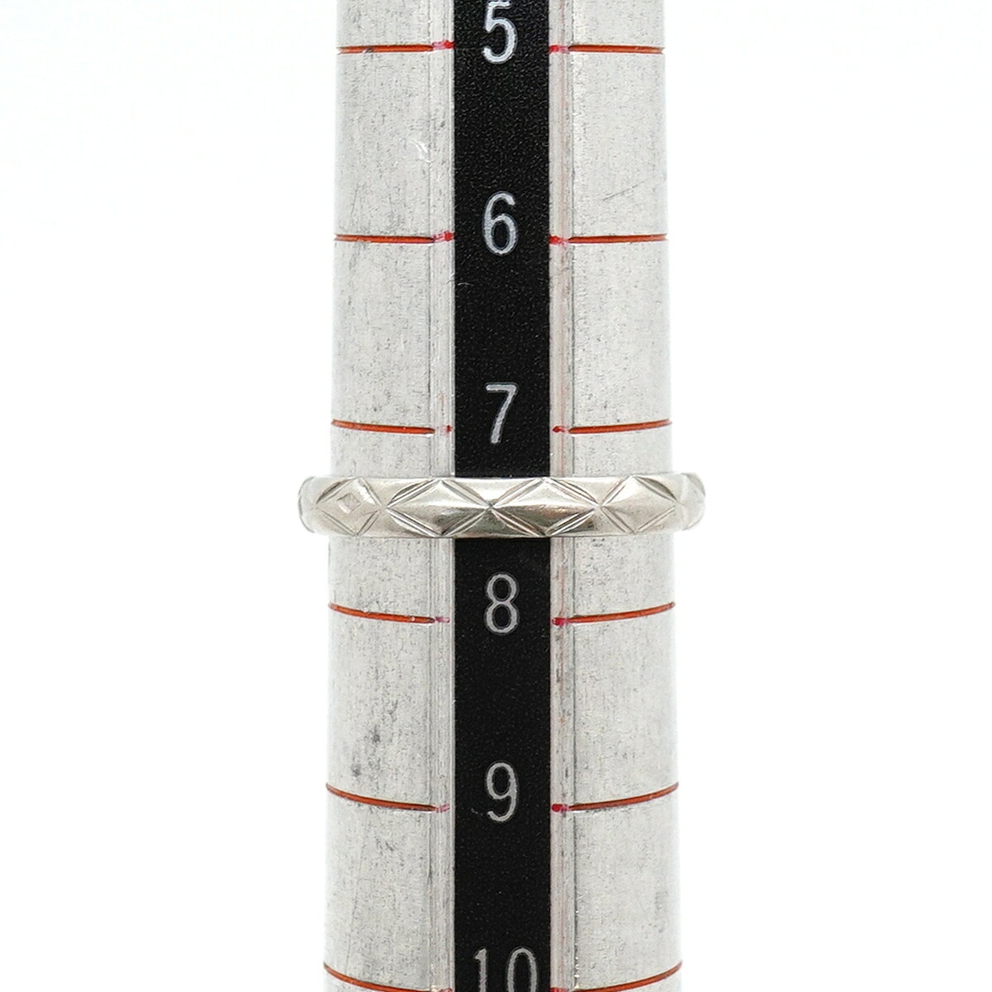 Chanel Platinum 950 Band Ring (Pre-Owned)