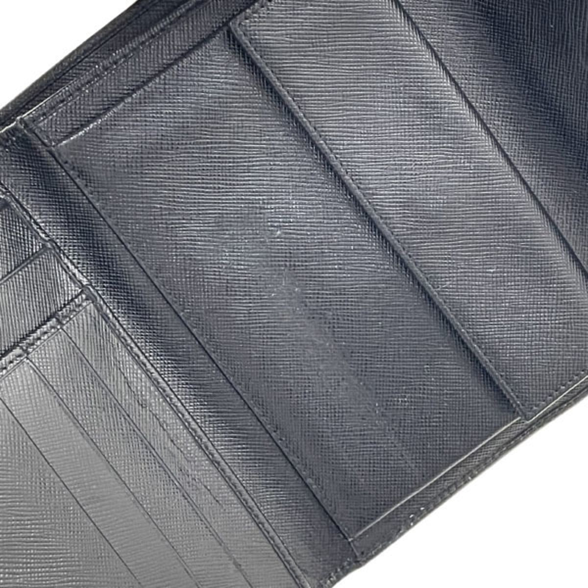 Prada Saffiano Black Nero Saffiano Wallet (Tri-Fold) (Pre-Owned)