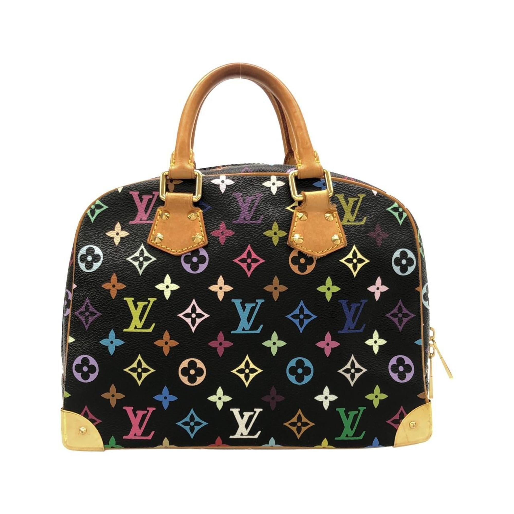 Louis Vuitton Black Coated Canvas Handbag (Pre-Owned)