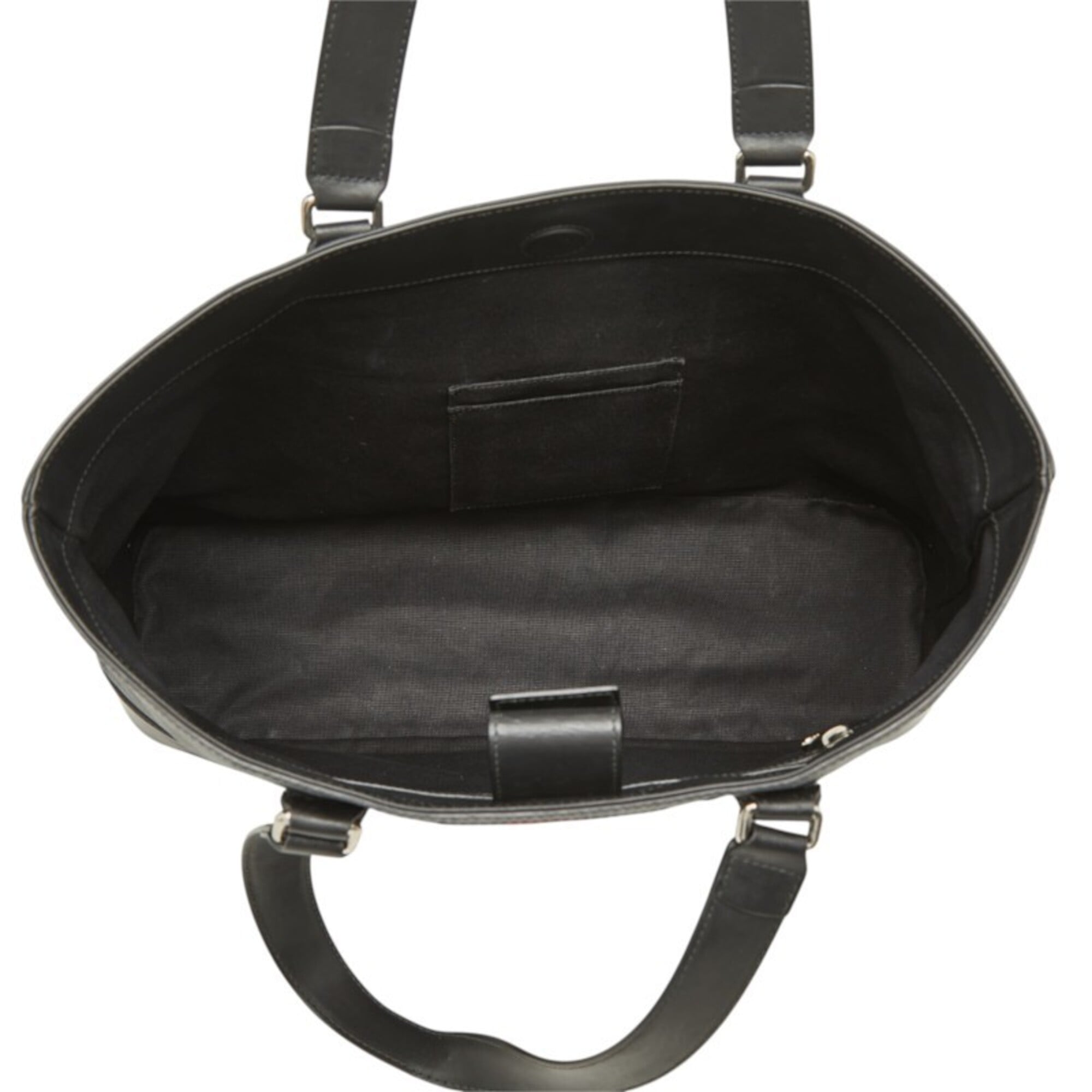 Gucci Black Gray Pvc Leather Tote Bag (Pre-Owned)