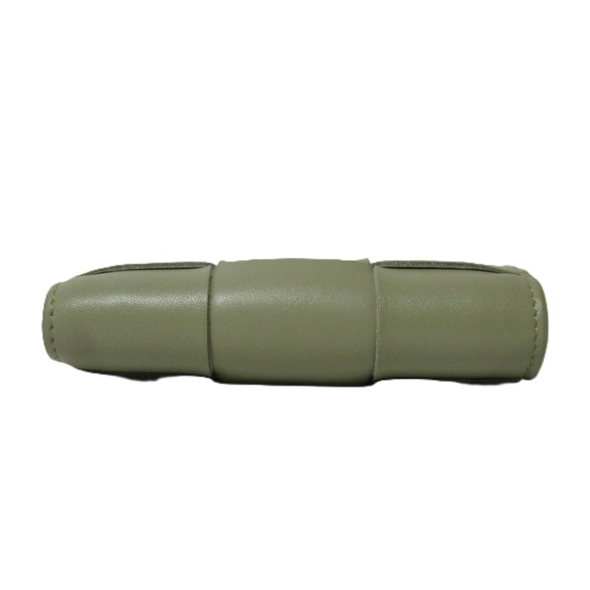 Bottega Veneta Khaki Leather Wallet (Bi-Fold) (Pre-Owned)