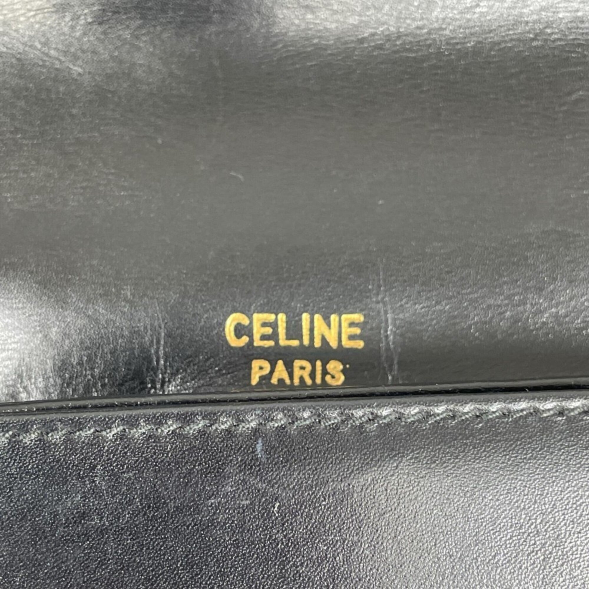 Celine Black Leather Shoulder Bag (Pre-Owned)