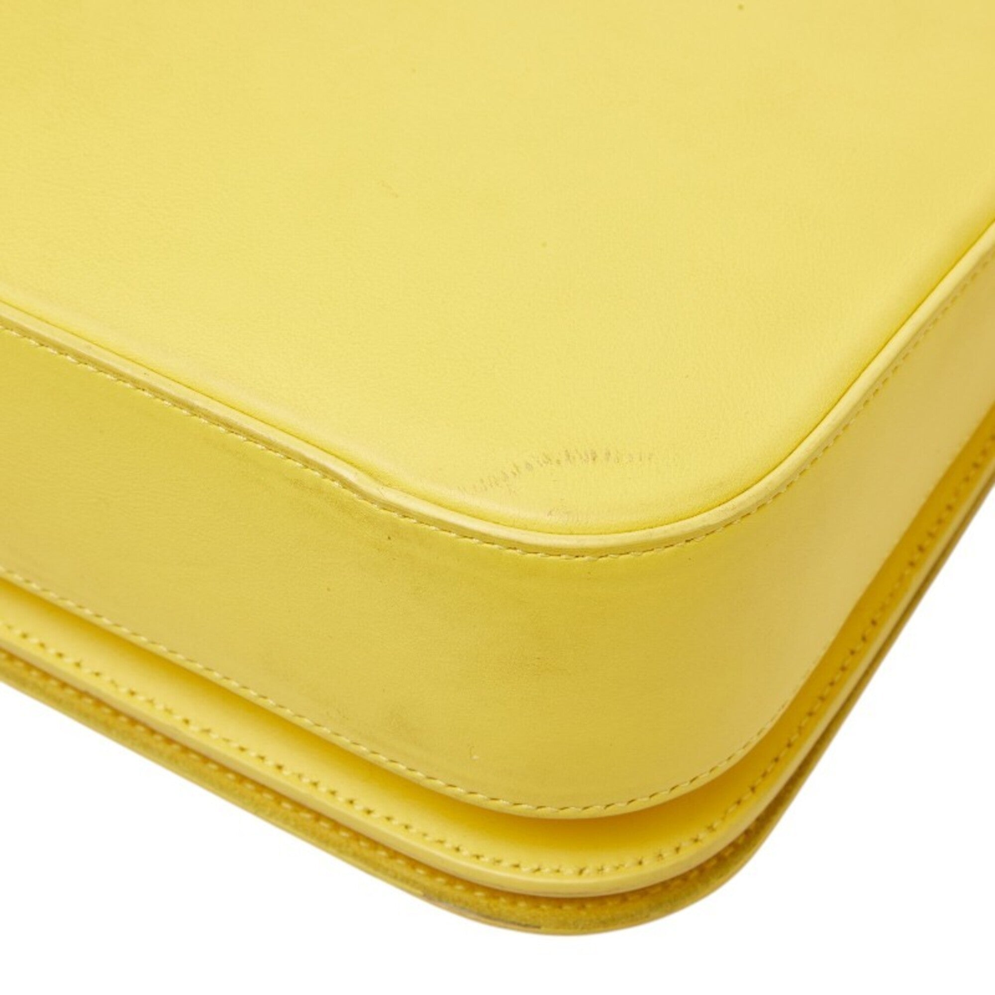 Saint Laurent Yellow Leather Shoulder Bag (Pre-Owned)