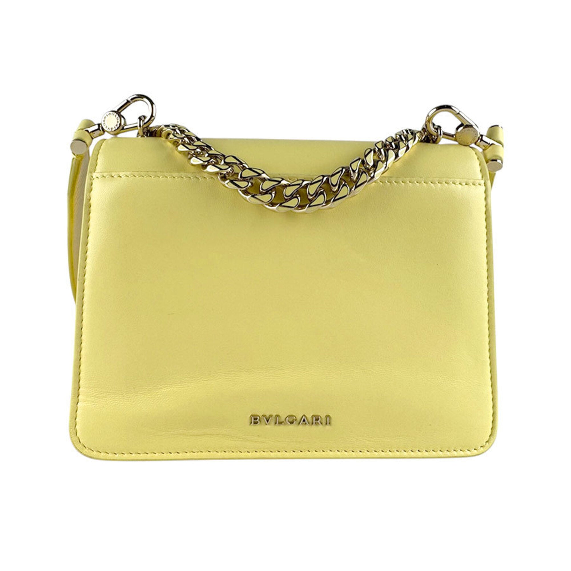 Bvlgari Yellow Leather Shoulder Bag (Pre-Owned)