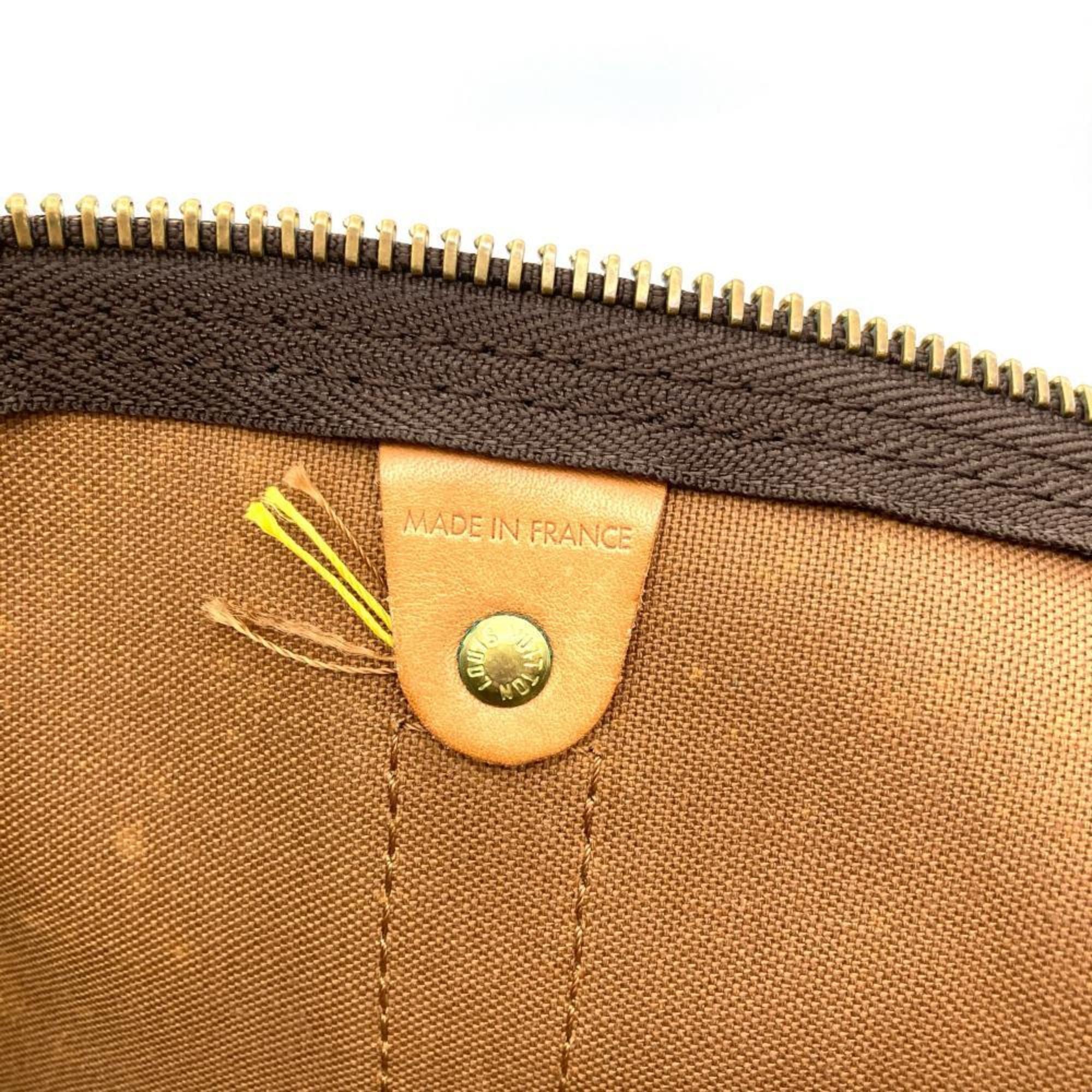 Louis Vuitton Monogram Brown Monogram Leather Boston Bag (Pre-Owned)