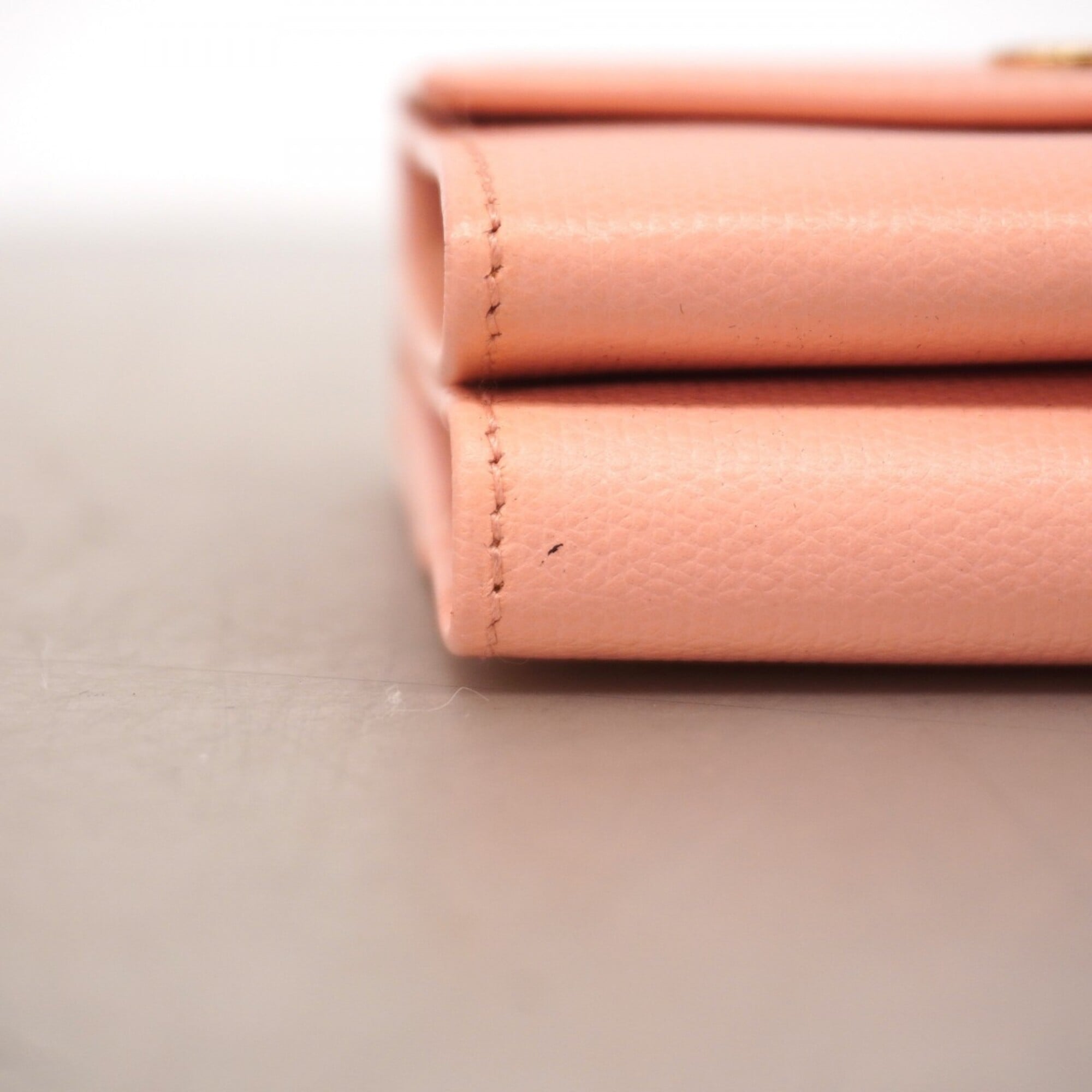Chanel Pink Leather Wallet (Tri-Fold) (Pre-Owned)