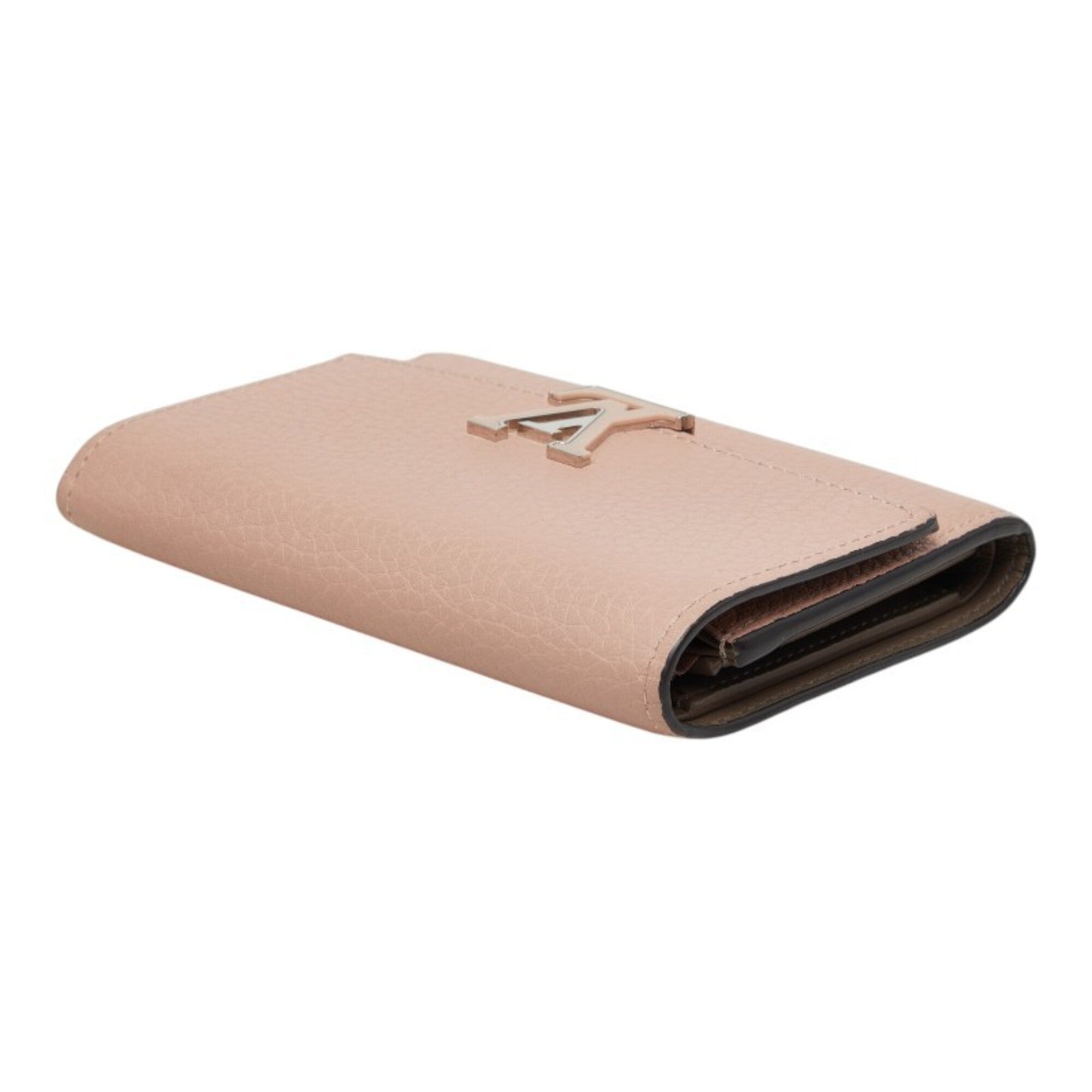 Louis Vuitton Magnolia Pink Leather Wallet (Tri-Fold) (Pre-Owned)