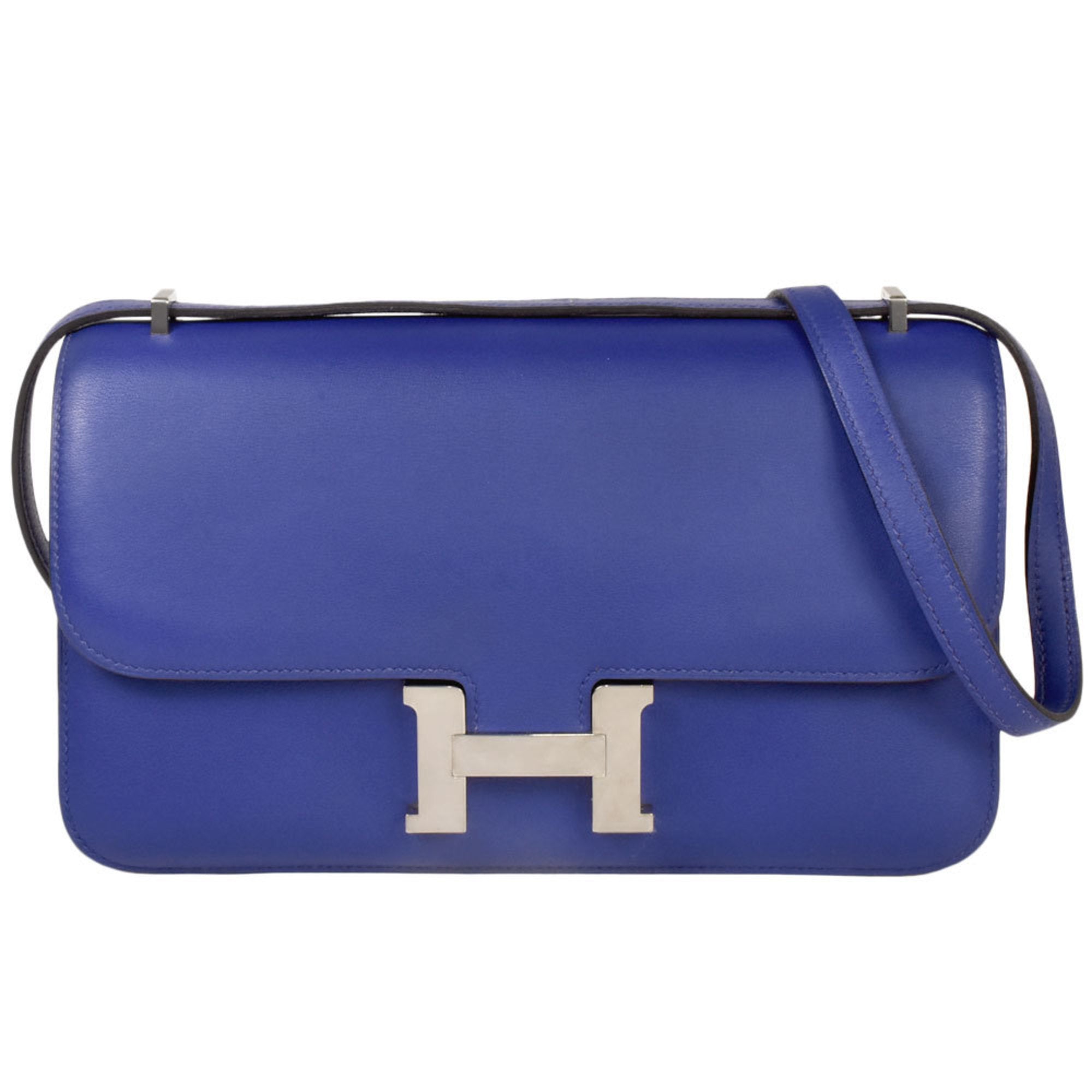Hermes Constance Blue Blue Electric Swift Leather Shoulder Bag (Pre-Owned)