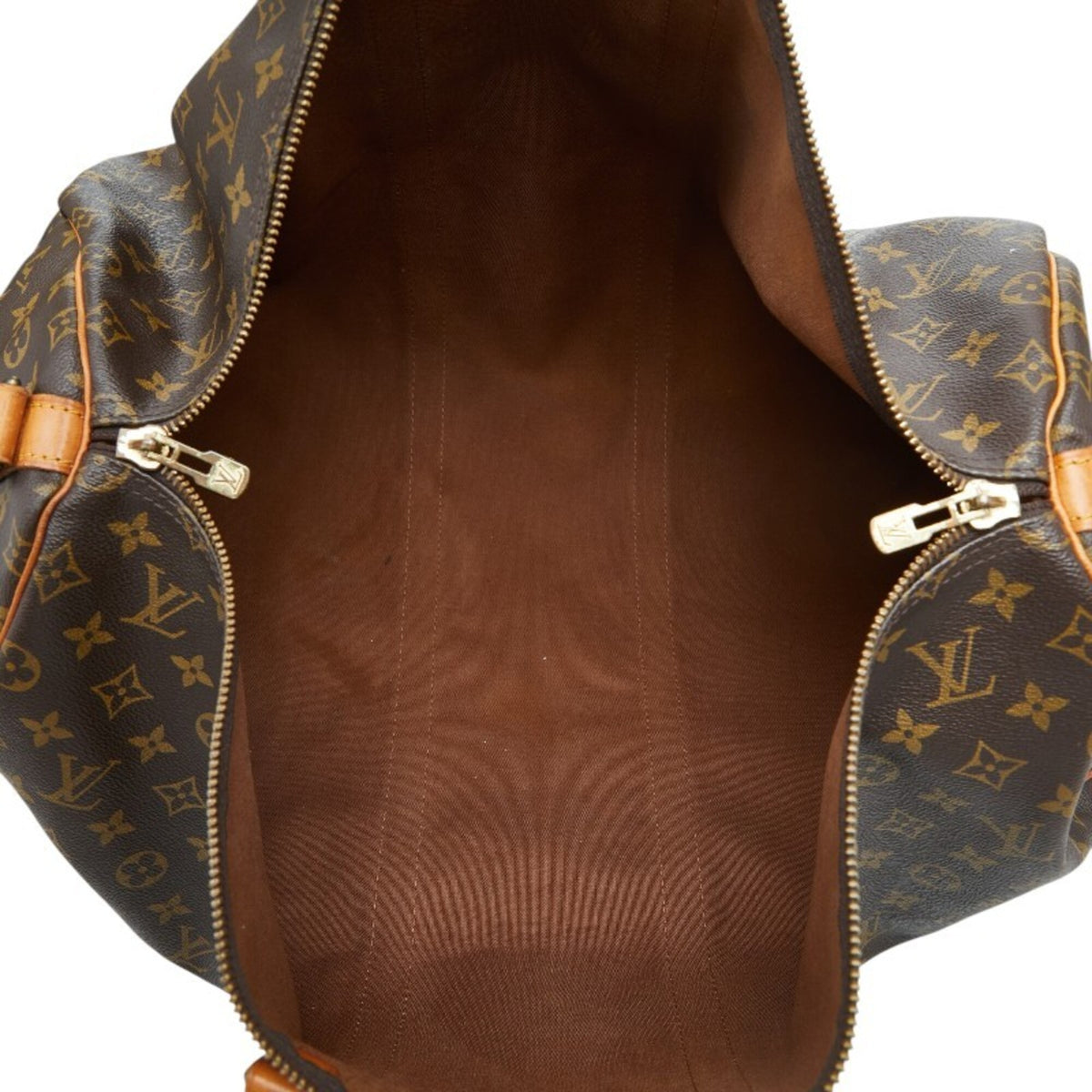 Louis Vuitton Brown Pvc Leather Boston Bag Shoulder Bag (Pre-Owned)