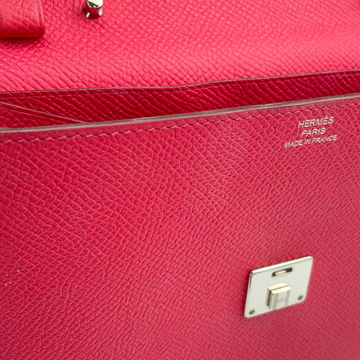 Hermes Rose Pink Epsom Leather Handbag (Pre-Owned)