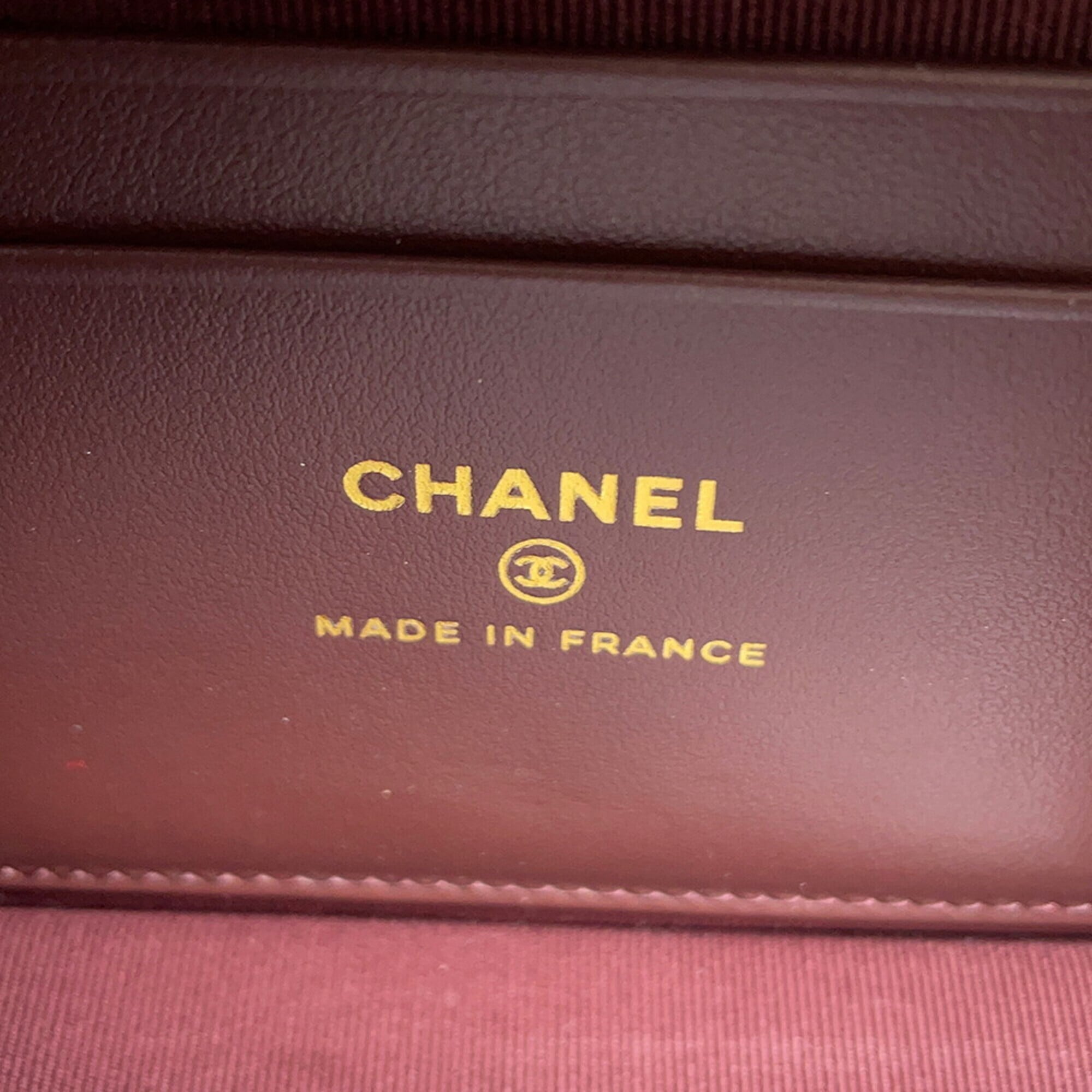 Chanel Black Grained Calfskin Shoulder Bag