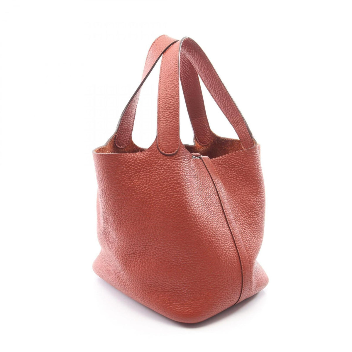 Hermes Brown Taurillon Clemence Leather Handbag (Pre-Owned)
