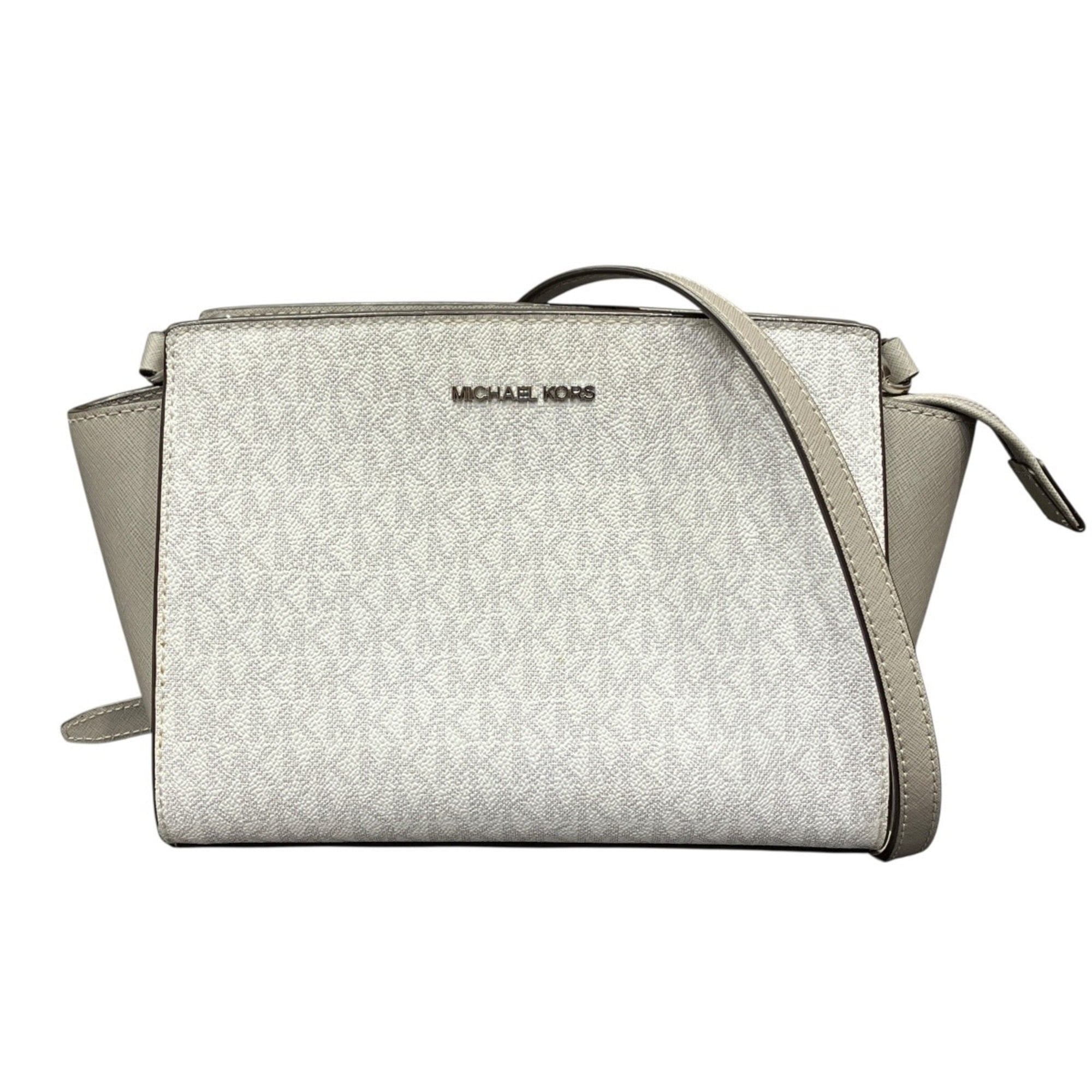 Michael Kors White Leather Shoulder Bag (Pre-Owned)