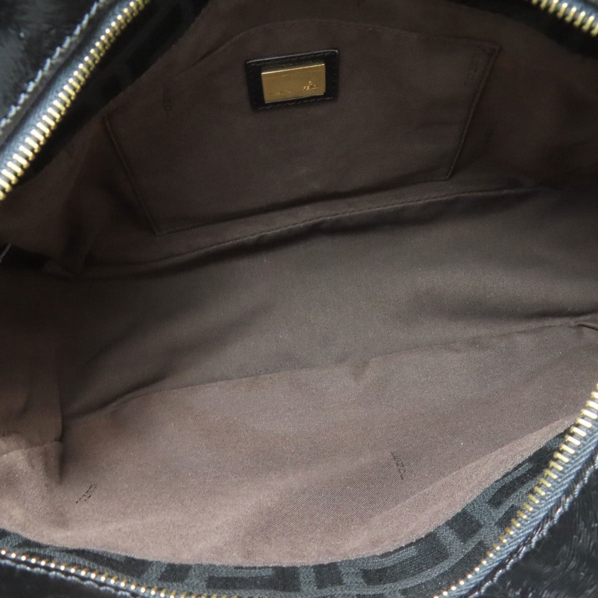Fendi Zucca Black Pvc Tote Bag (Pre-Owned)