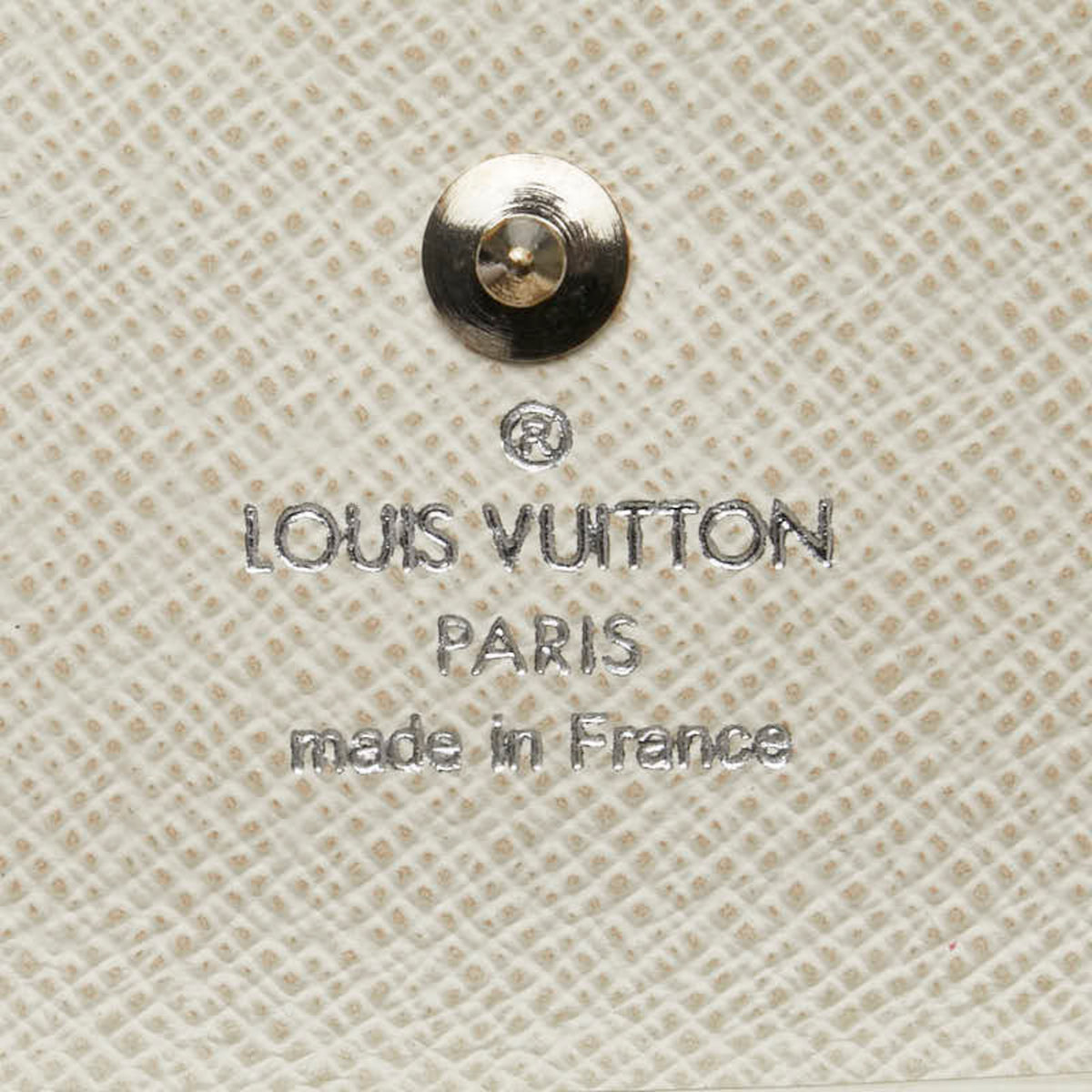 Louis Vuitton Lv Off White White Leather Coin Purse/Coin Case (Pre-Owned)