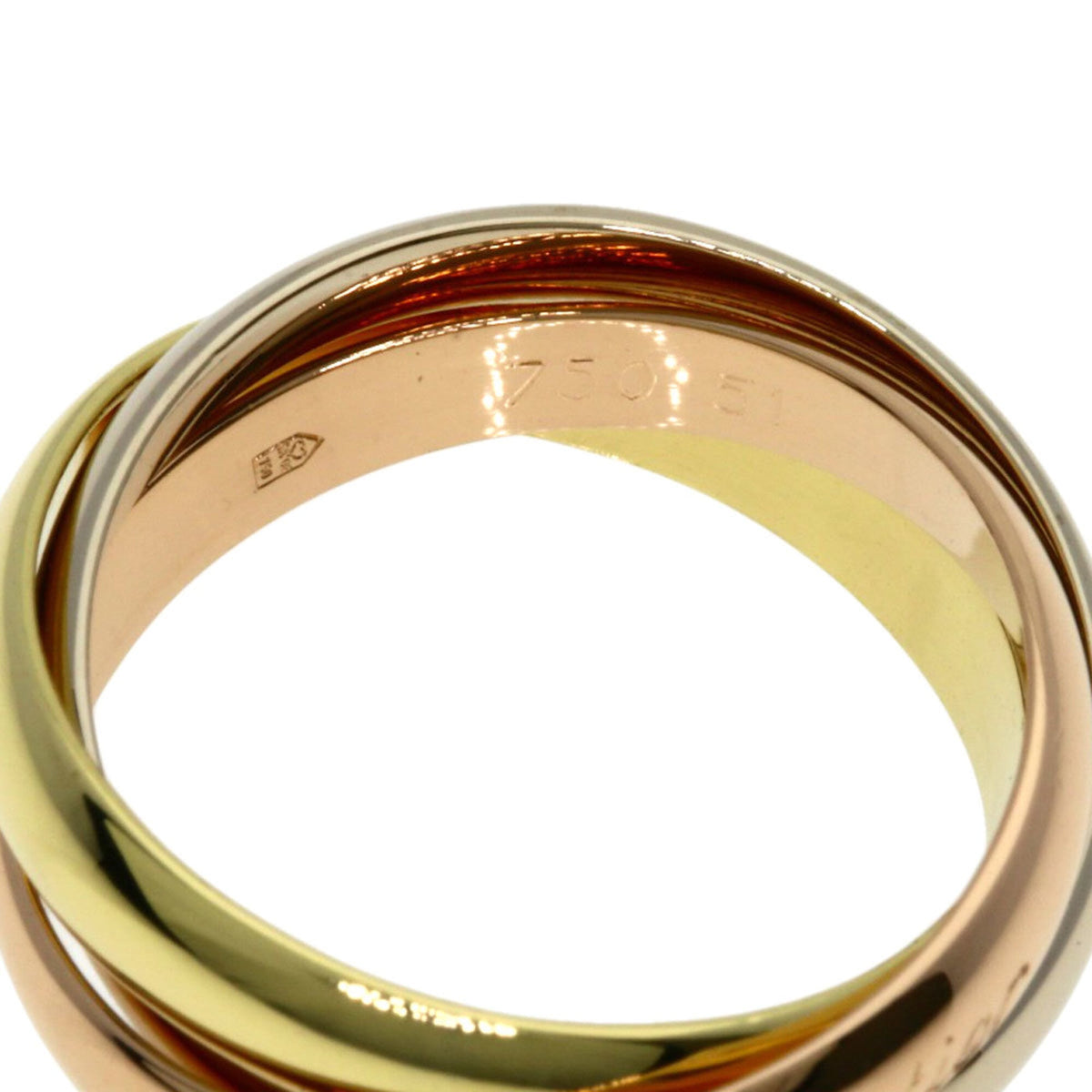 Cartier Yellow Gold (18K) Pink Gold (18K) White Gold (18K) Band Ring (Pre-Owned)