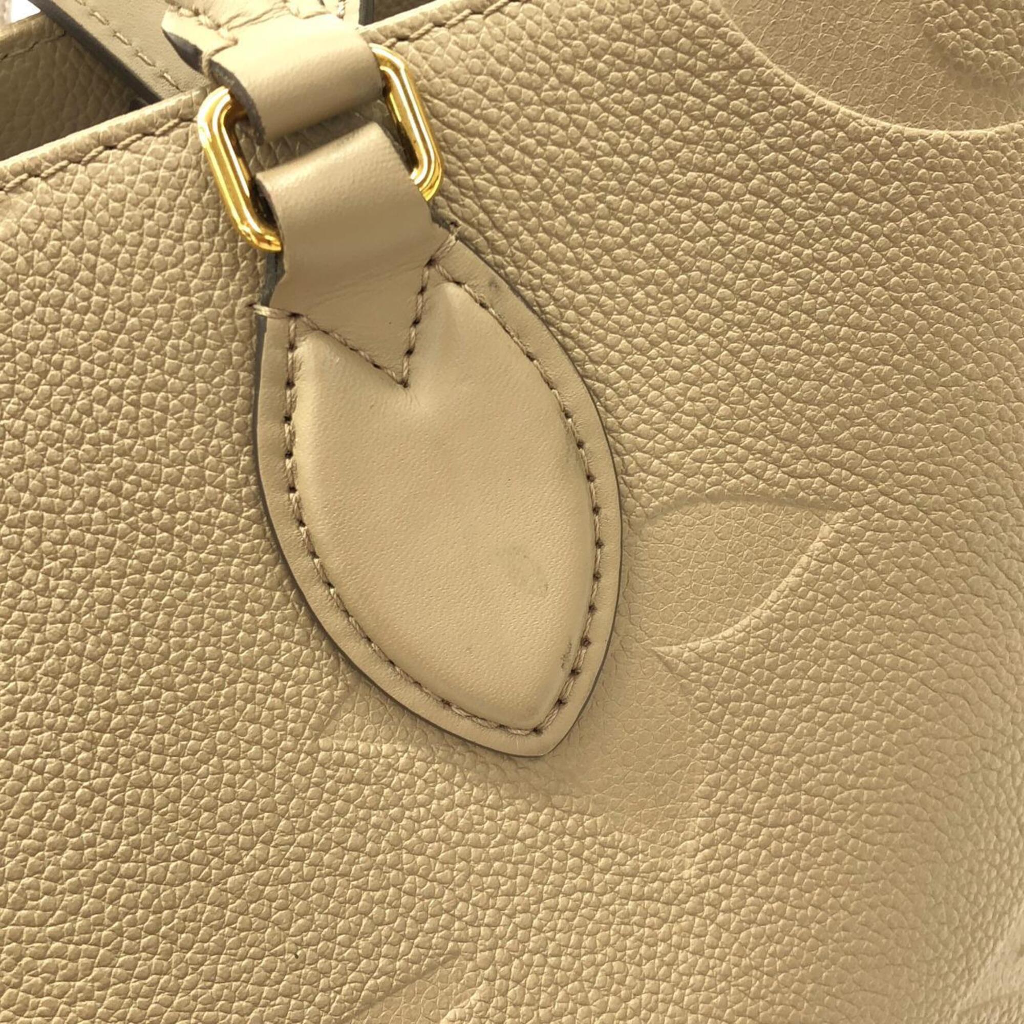Louis Vuitton Tourterelle Leather Handbag (Pre-Owned)