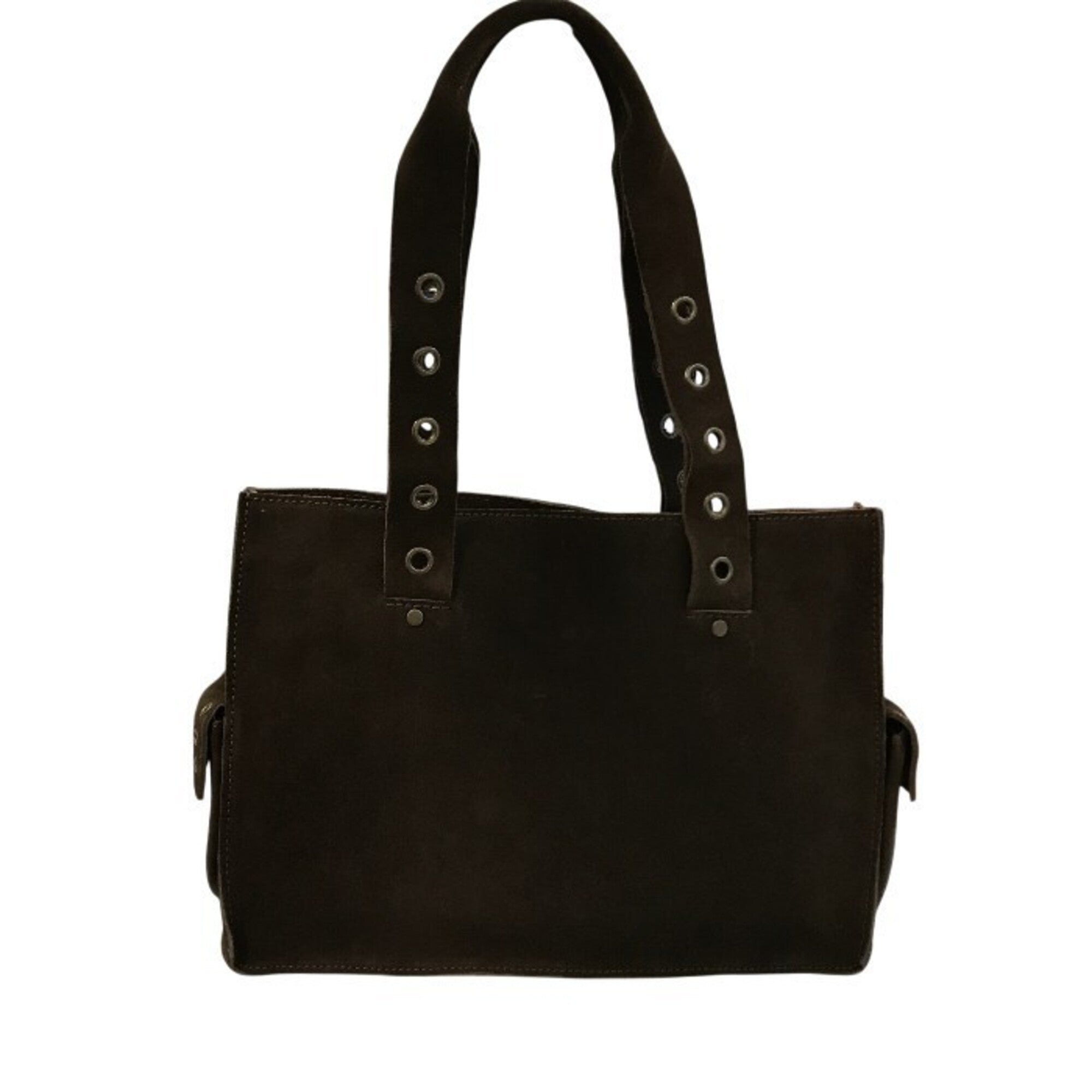 Dolce & Gabbana Brown Suede Leather Tote Bag (Pre-Owned)