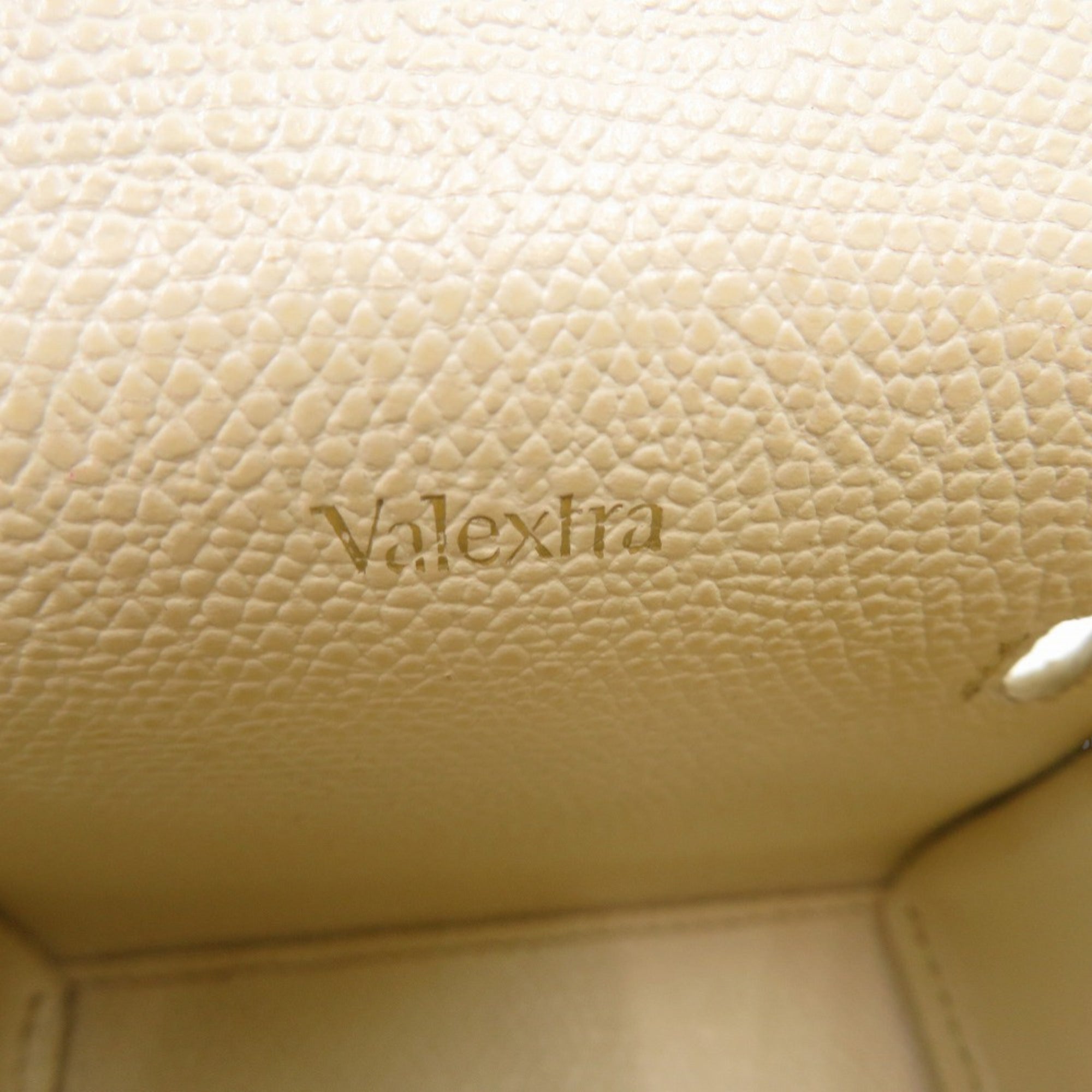 Valextra Black White Leather Shoulder Bag (Pre-Owned)