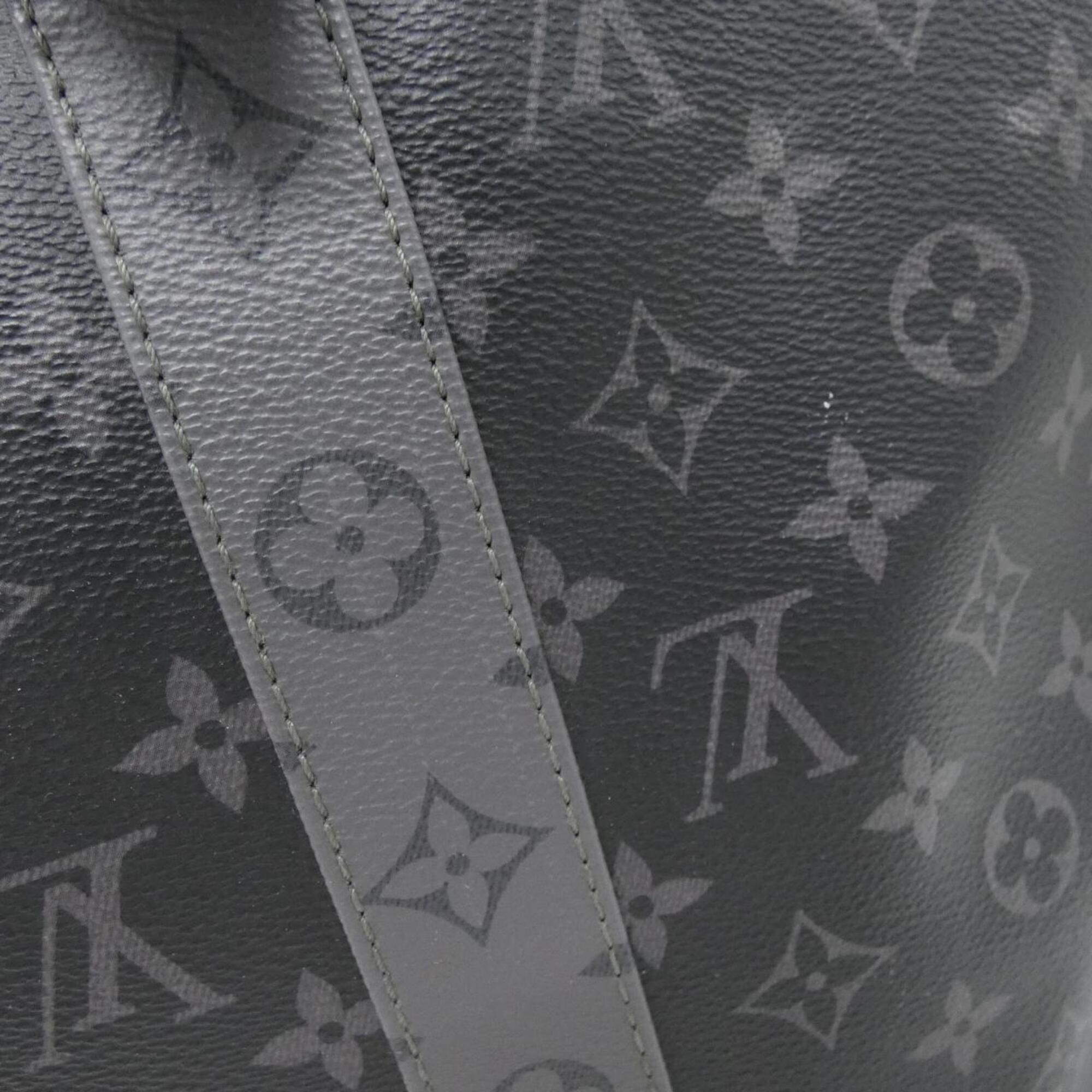 Louis Vuitton Black Gris Coated Canvas Handbag Pouch (Pre-Owned)