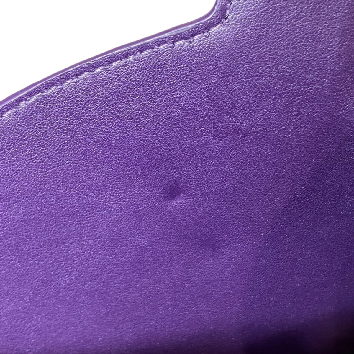 Bottega Veneta Purple Leather Handbag Pouch (Pre-Owned)