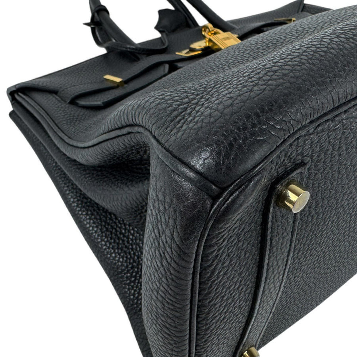 Hermes Black Togo Leather Handbag (Pre-Owned)
