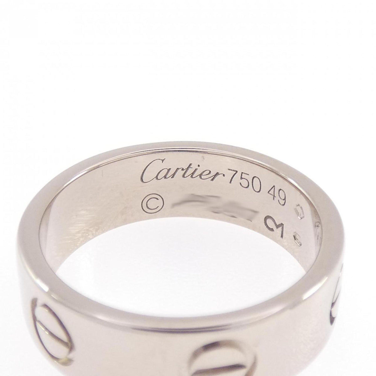 Cartier White Gold (18K) Band Ring (Pre-Owned)