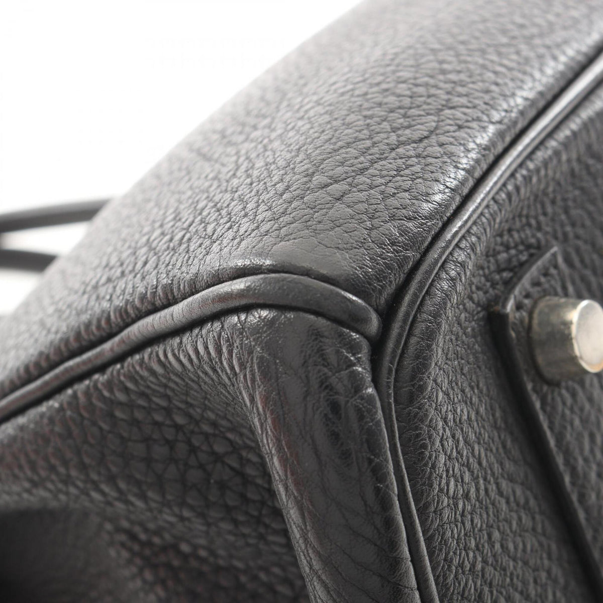 Hermes Black Togo Leather Leather Handbag (Pre-Owned)