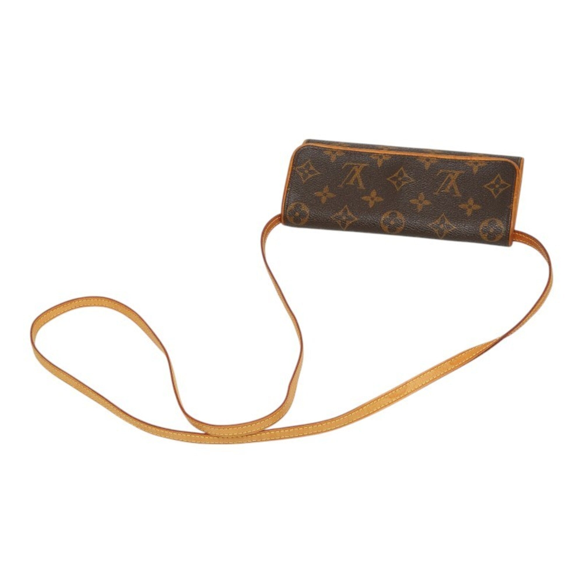 Louis Vuitton Monogram Brown Pvc Leather Pochette Shoulder Bag (Pre-Owned)