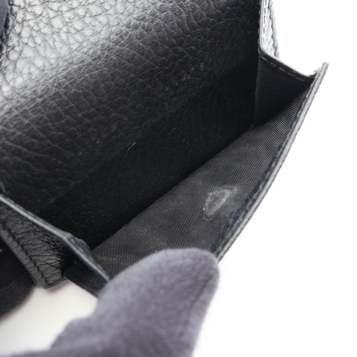 Gucci Black Leather Wallet (Tri-Fold) (Pre-Owned)