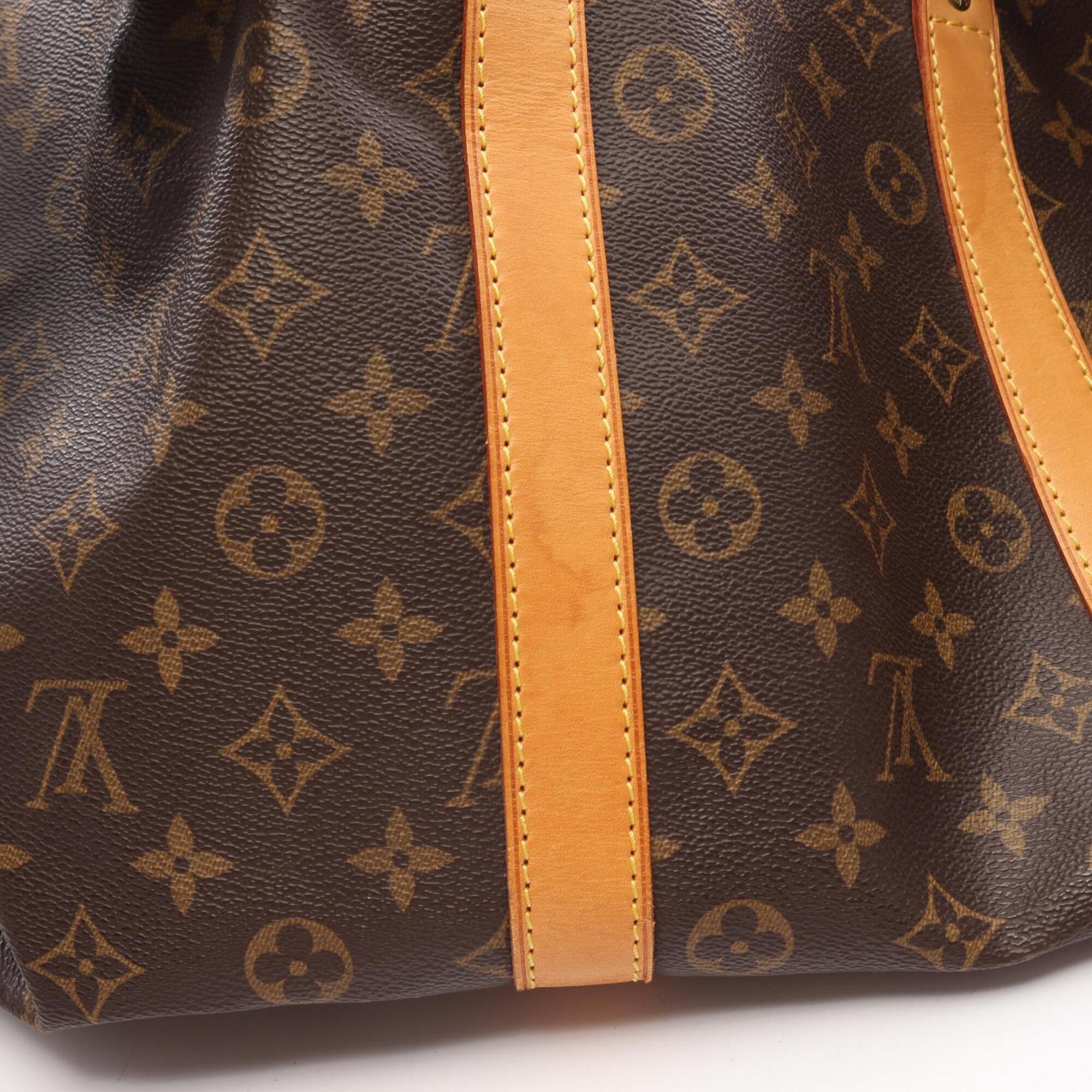 Louis Vuitton Brown Coated Canvas Leather Boston Bag Handbag (Pre-Owned)