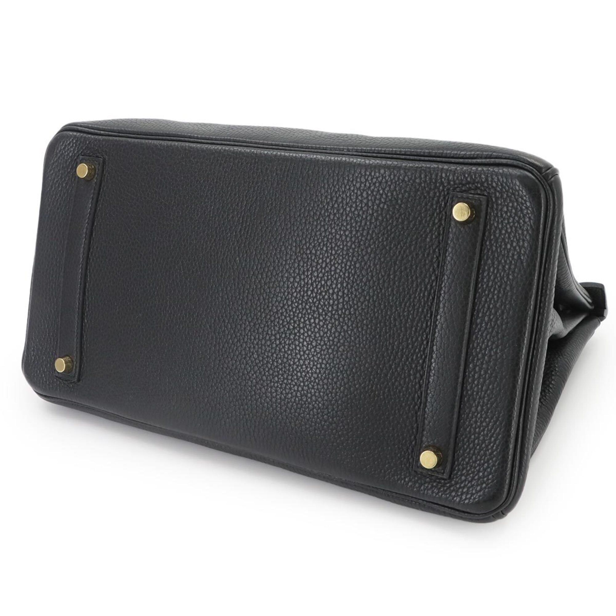 Hermes Black Togo Leather Handbag (Pre-Owned)