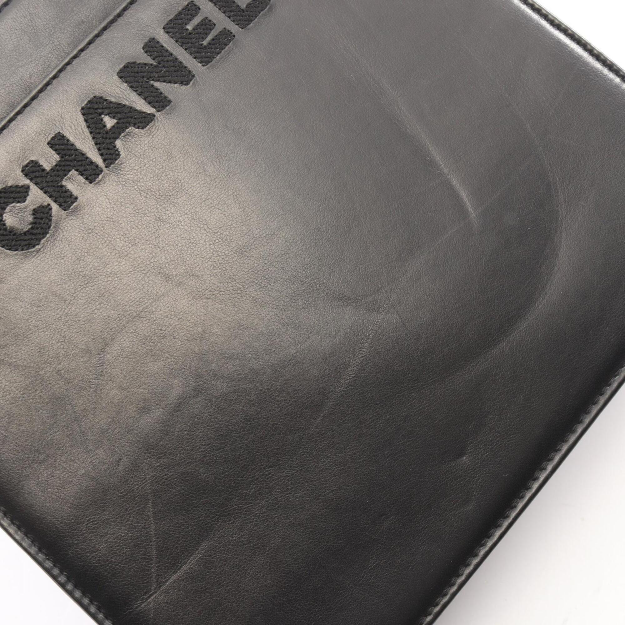 Chanel Black Leather Tote Bag (Pre-Owned)
