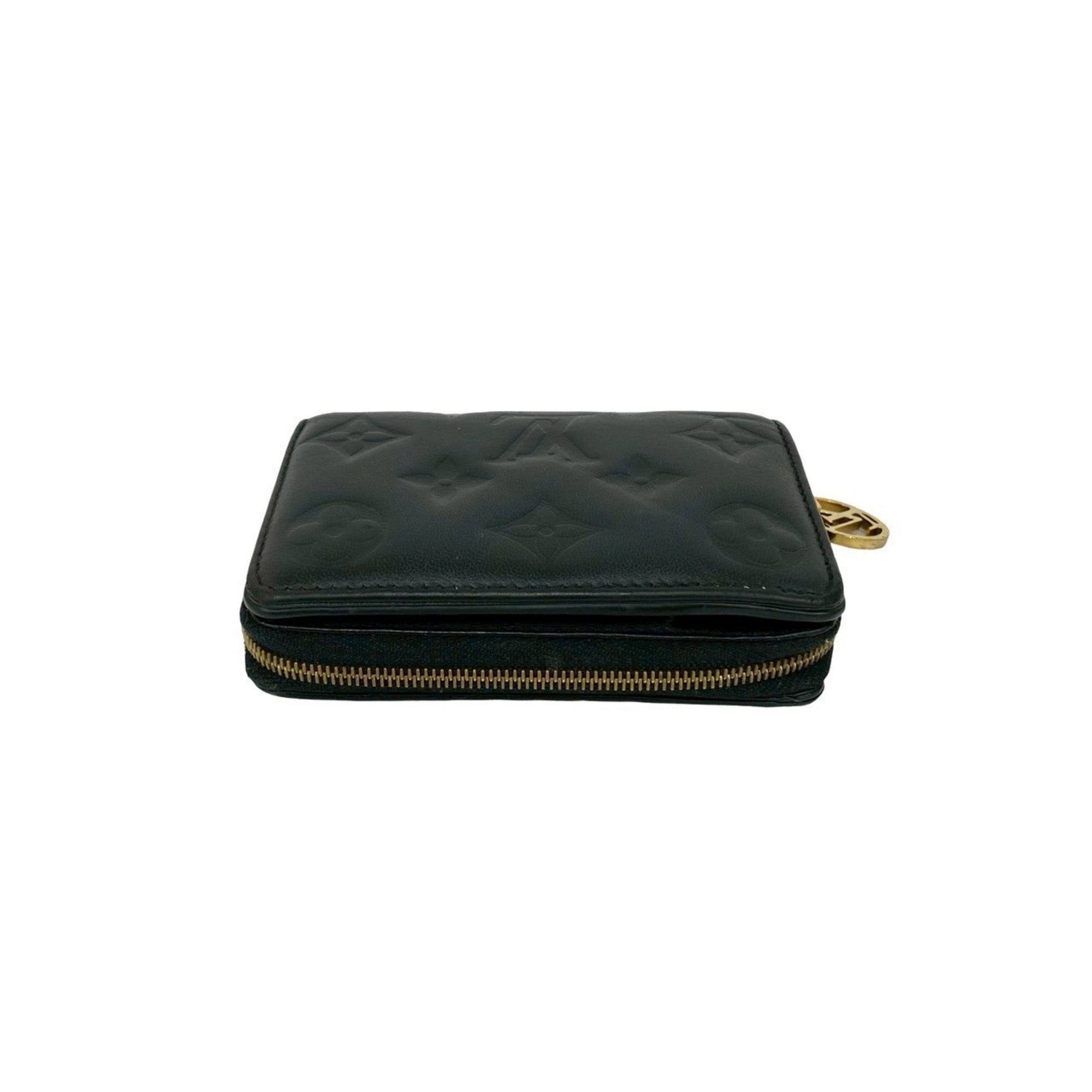 Louis Vuitton Black Leather Wallet (Bi-Fold) (Pre-Owned)