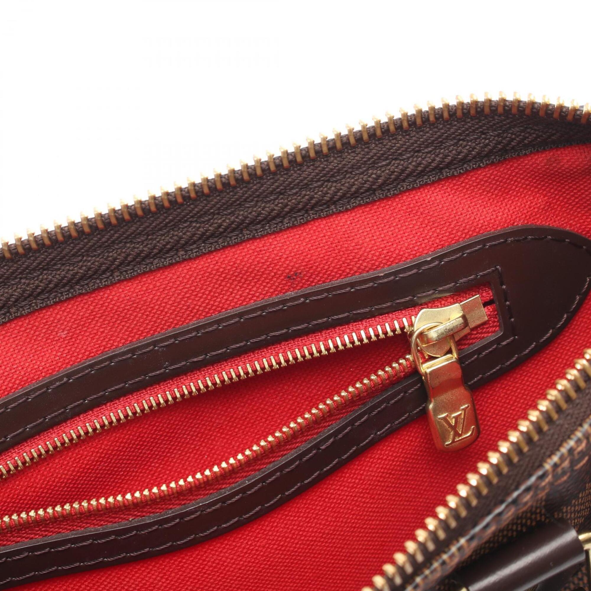 Louis Vuitton Brown Coated Canvas Leather Handbag (Pre-Owned)