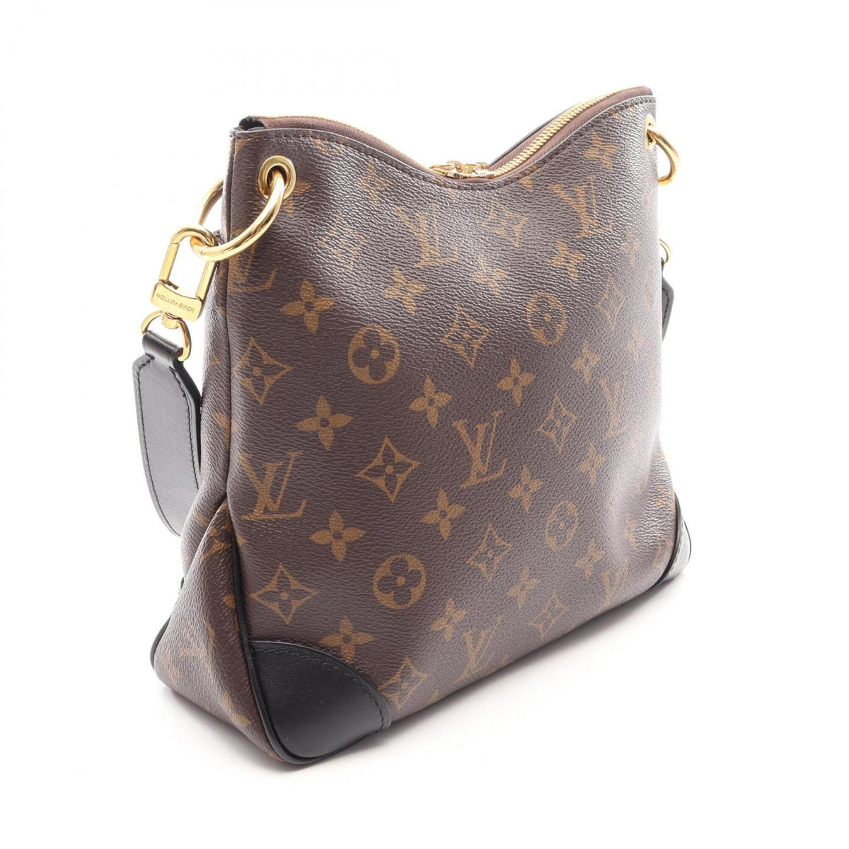 Louis Vuitton Black Brown Monogram Noir Monogram Leather Handbag Shoulder Bag (Pre-Owned)