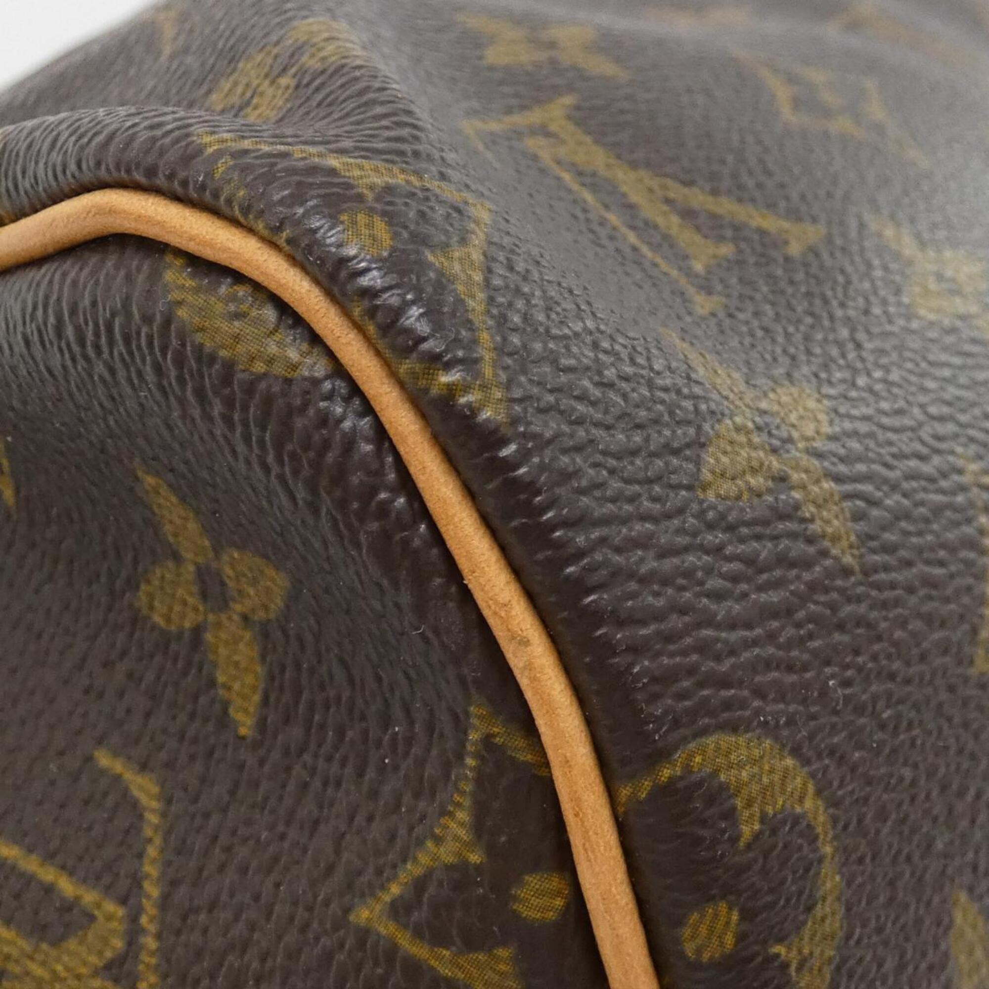 Louis Vuitton Marron Coated Canvas Boston Bag (Pre-Owned)