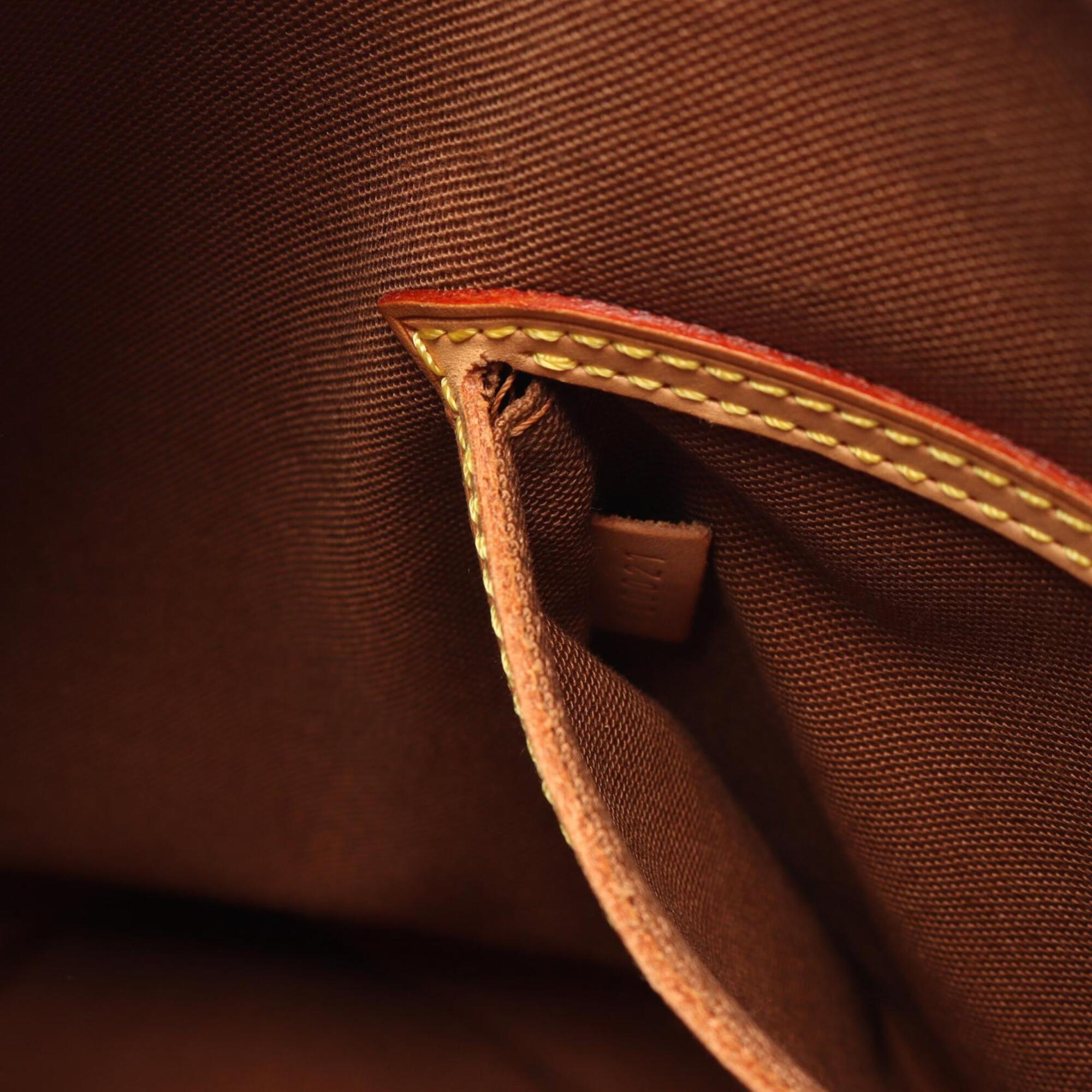Louis Vuitton Brown Coated Canvas Leather Handbag (Pre-Owned)