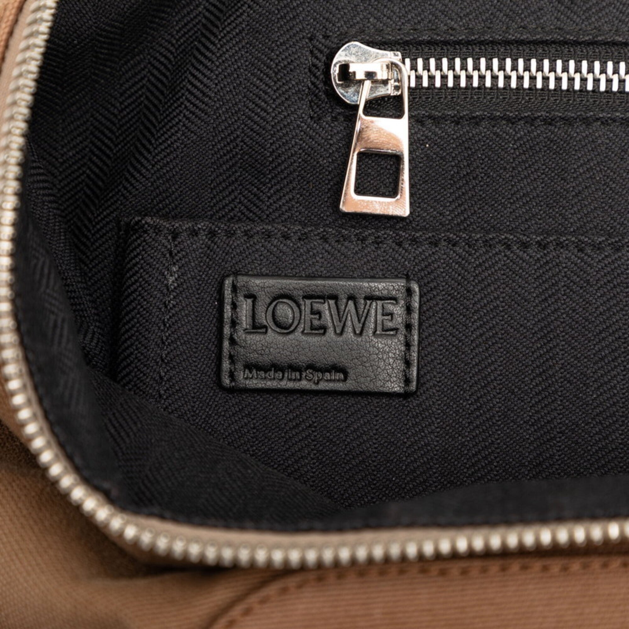 Loewe Beige Canvas Leather Backpack (Pre-Owned)