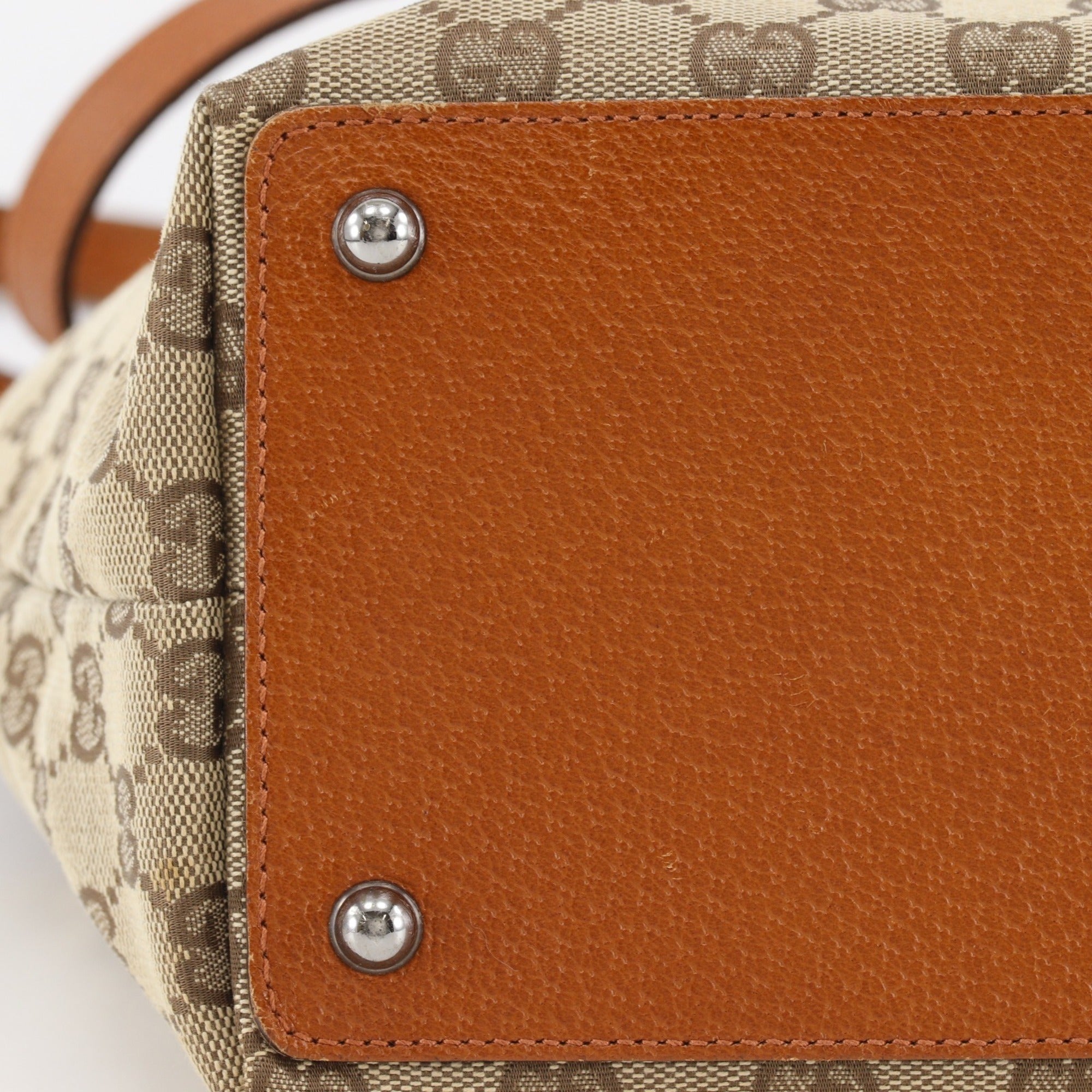 Gucci Beige Gg Canvas Tote Bag (Pre-Owned)