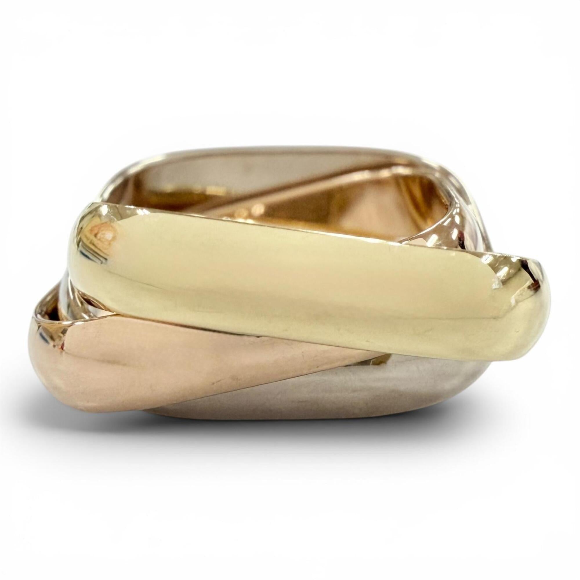 Cartier Pink Gold White Gold Yellow Gold Yellow Gold (18K) Pink Gold (18K) White Gold (18K) Band Ring (Pre-Owned)