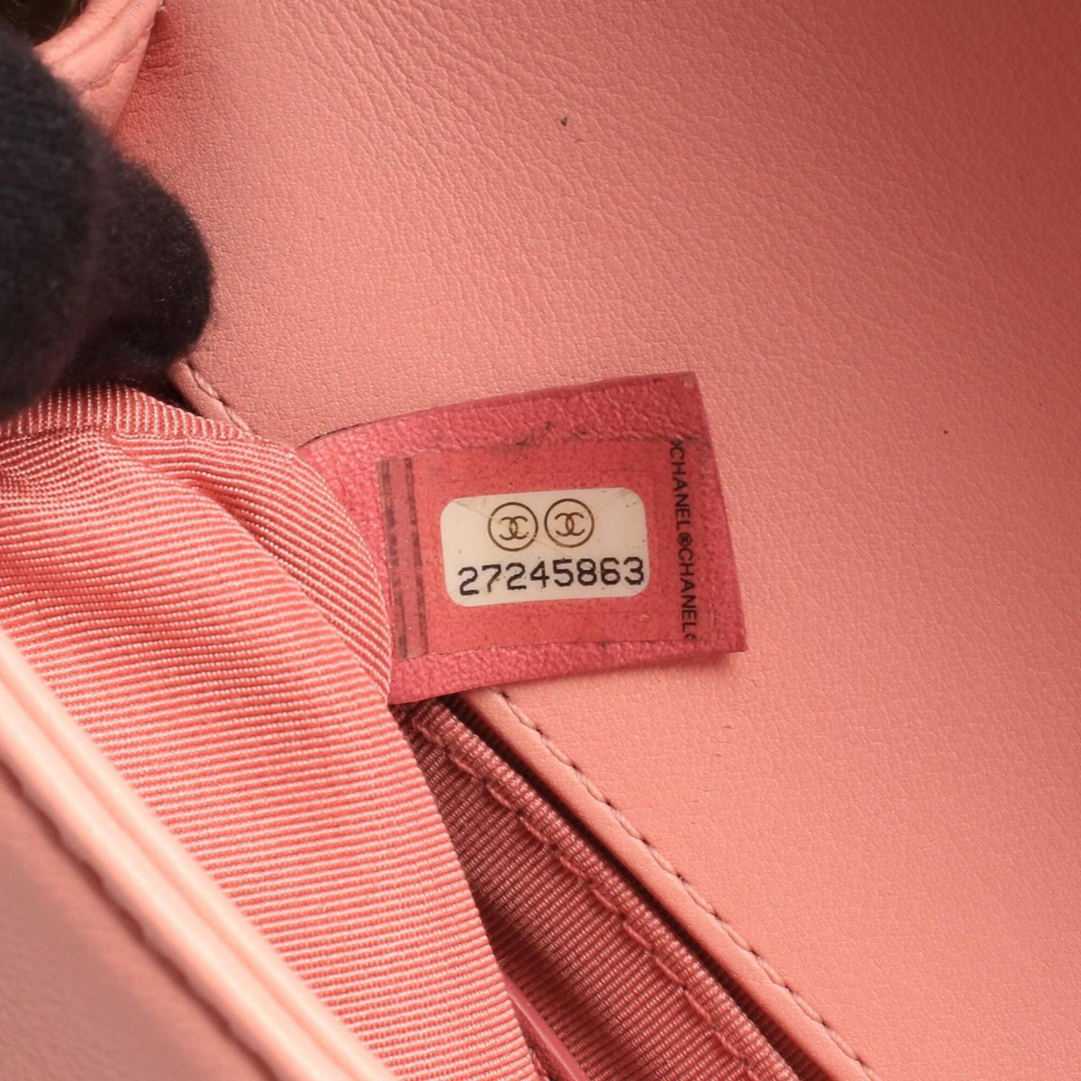 Chanel Pink Leather Fanny Pack Handbag Shoulder Bag (Pre-Owned)