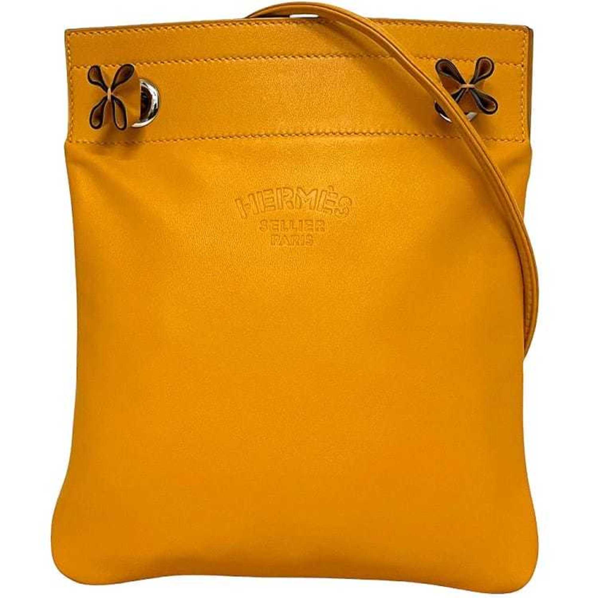 Hermes Yellow Leather Swift Leather Shoulder Bag (Pre-Owned)