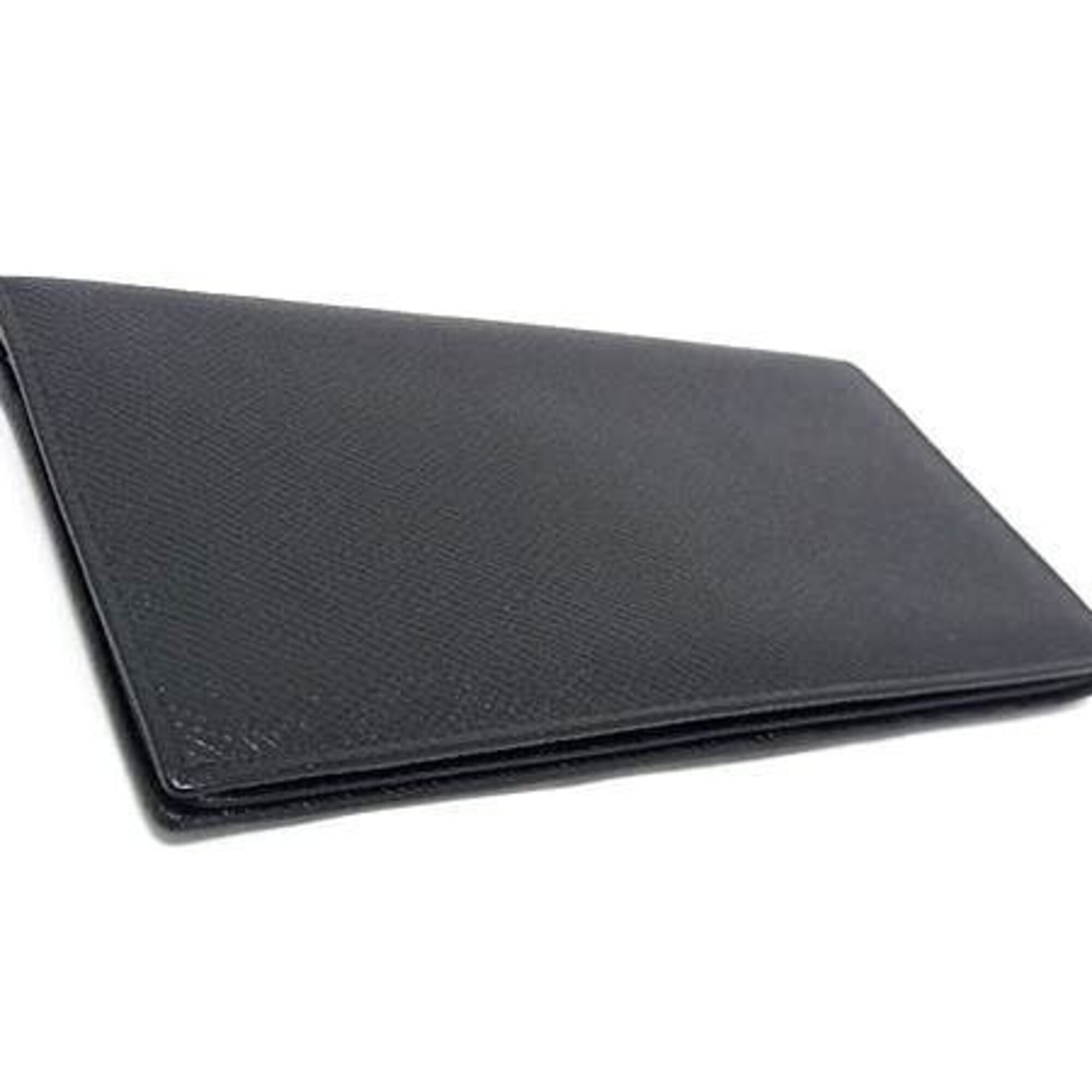 Bvlgari Black Leather Bill Wallet (Bi-Fold) (Pre-Owned)