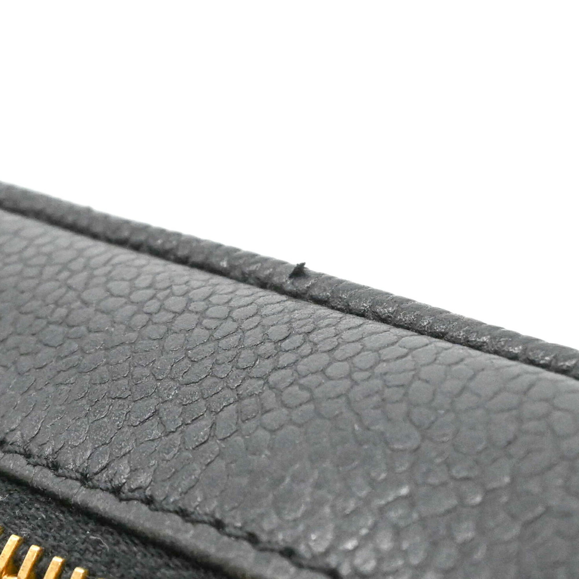 Chanel Black Leather Handbag Vanity Bag (Pre-Owned)